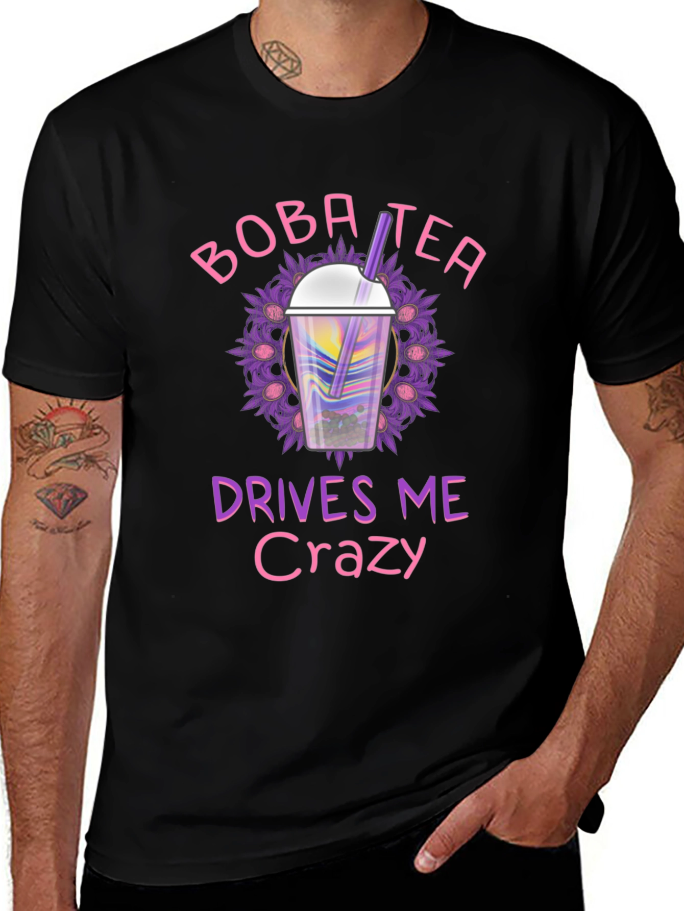 Boba Tea Drives Me Crazy Graphic T-Shirt