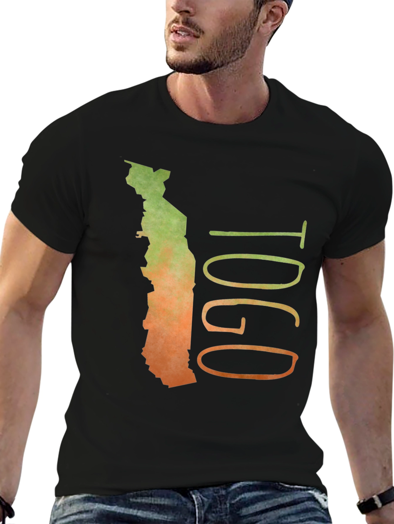 Togo Map Graphic T-Shirt