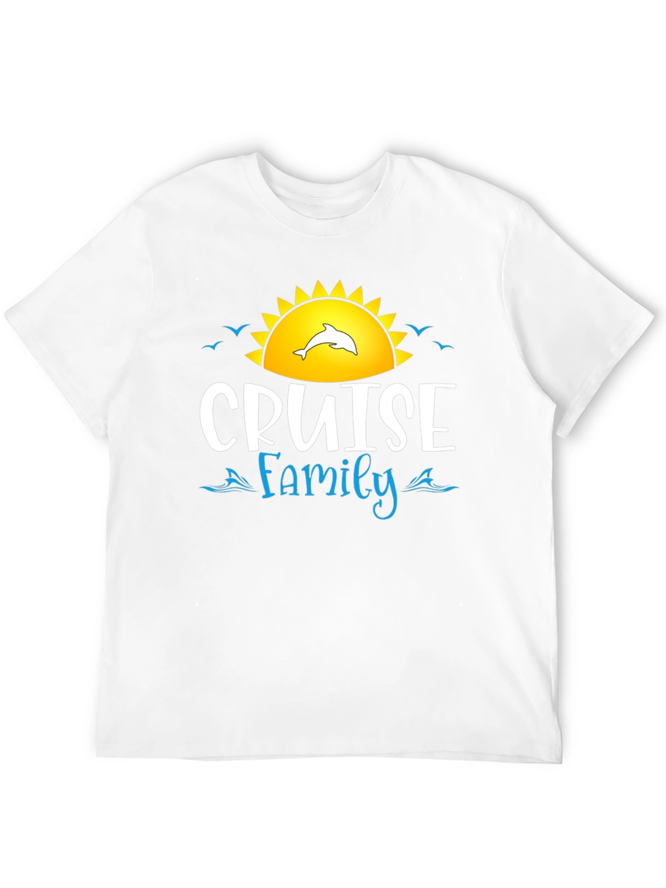 Cruise Family T-Shirt Dolphin Sun Graphic Tee