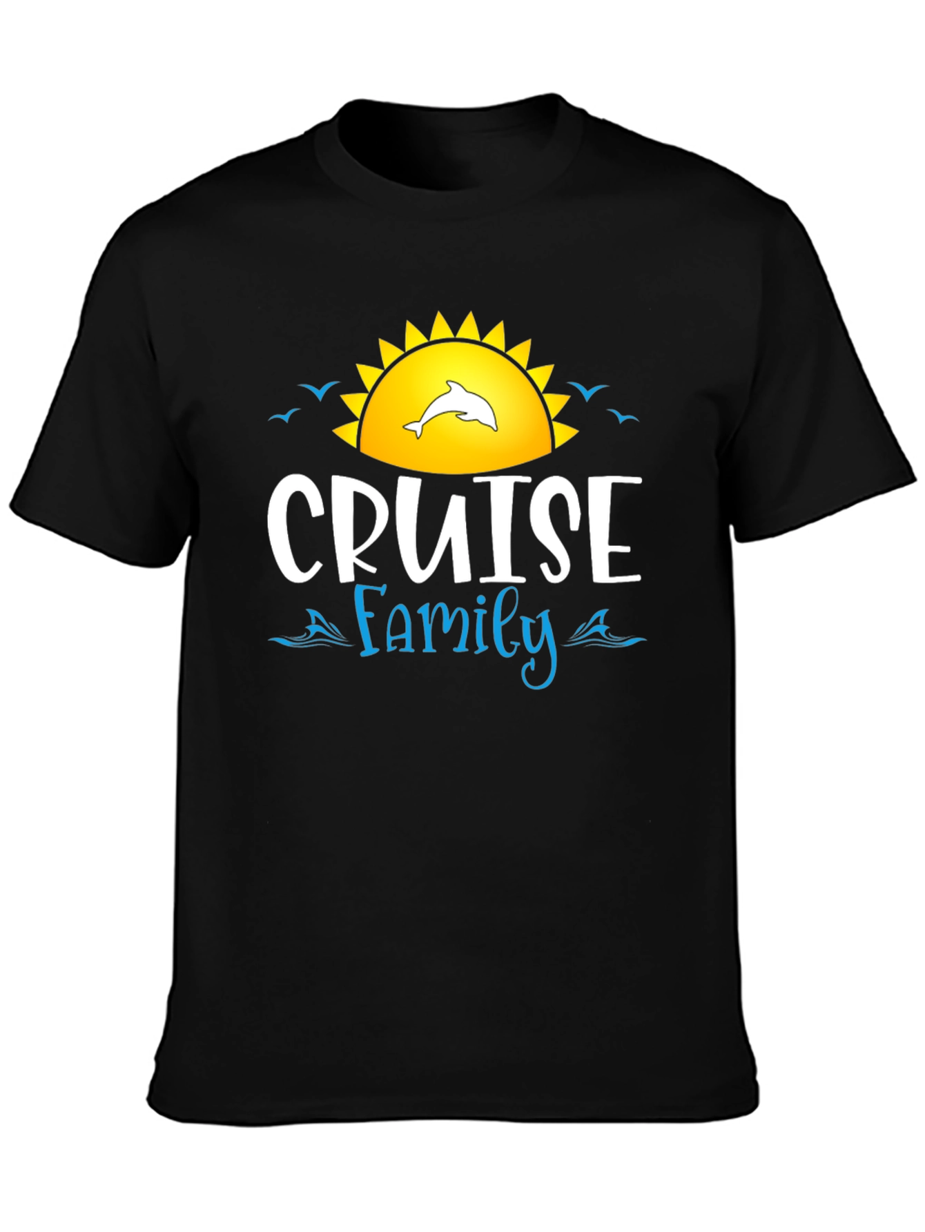 Cruise Family T-Shirt Dolphin Sun Graphic Tee