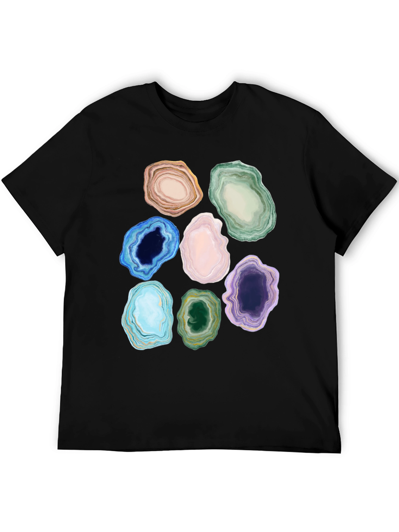 Geode Slice Graphic T-Shirt - Earthy Design