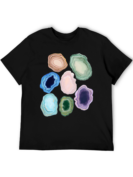 Geode Slice Graphic T-Shirt - Earthy Design