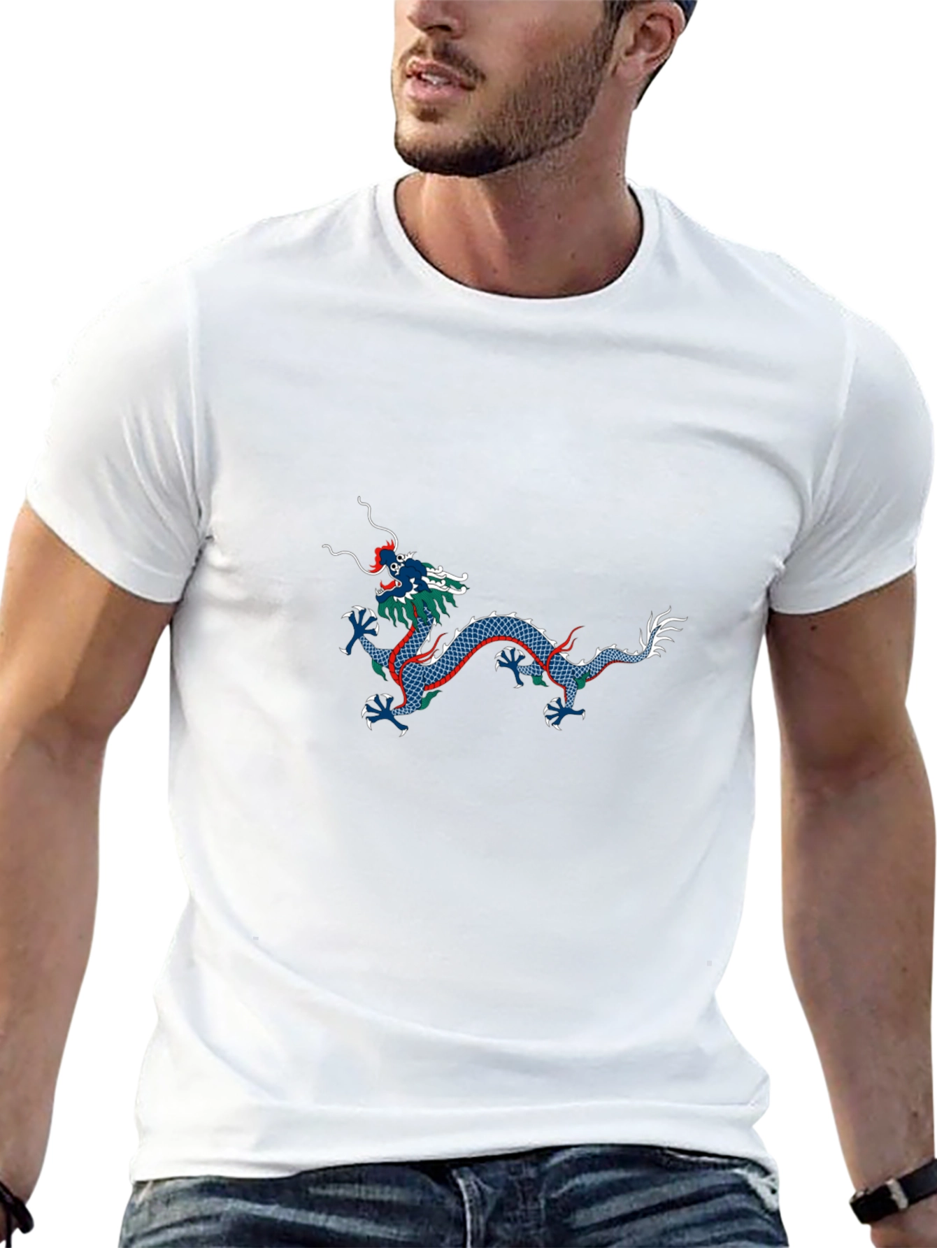 Dragon Graphic Black T-Shirt - Unique Design