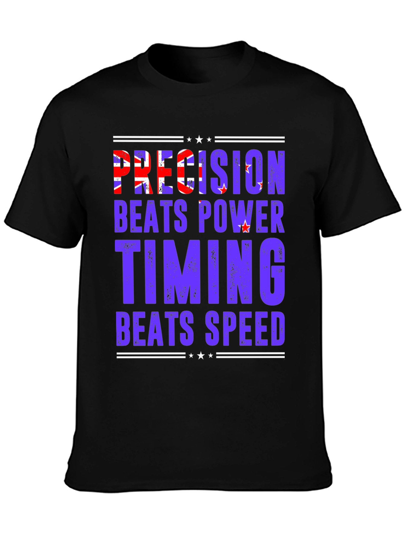 Precision Beats Power Tee - Motivational T-Shirt