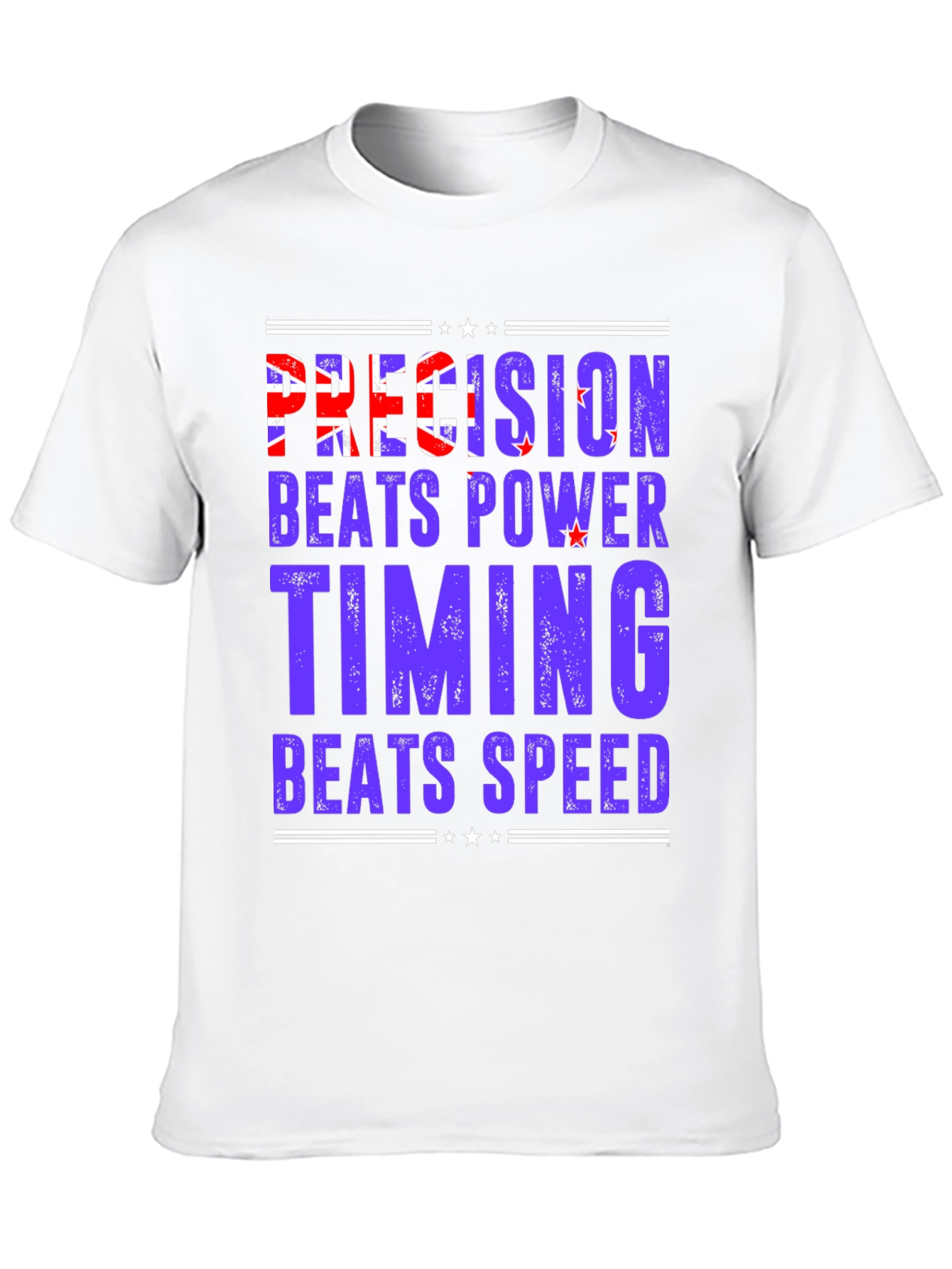 Precision Beats Power Tee - Motivational T-Shirt