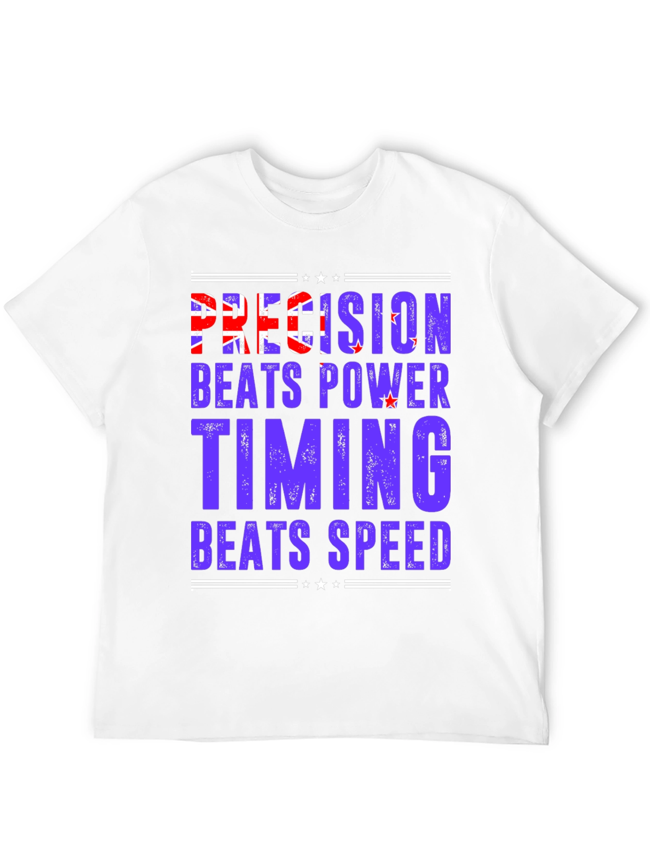 Precision Beats Power Tee - Motivational T-Shirt