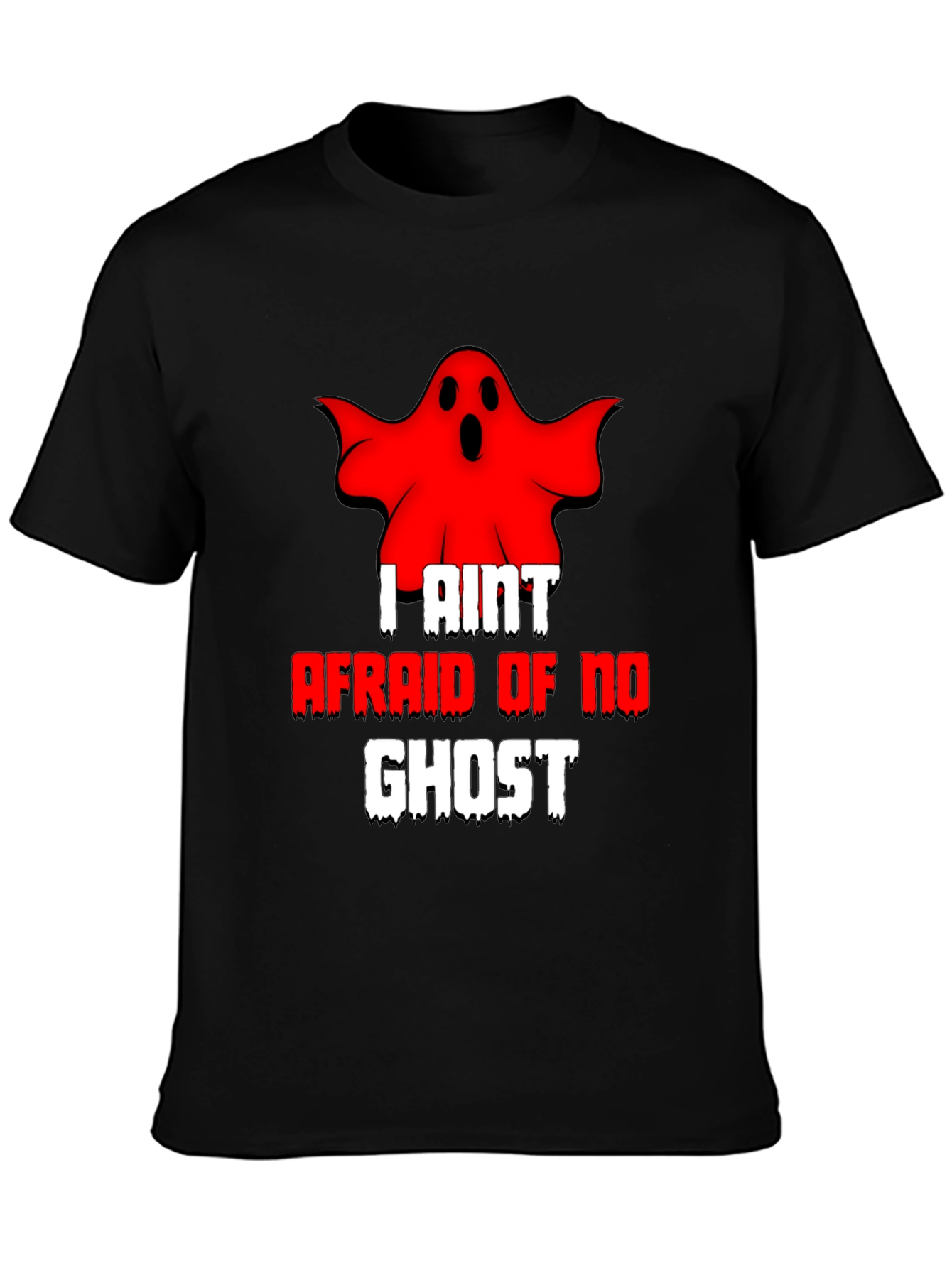I Aint Afraid of No Ghost T-Shirt - Black