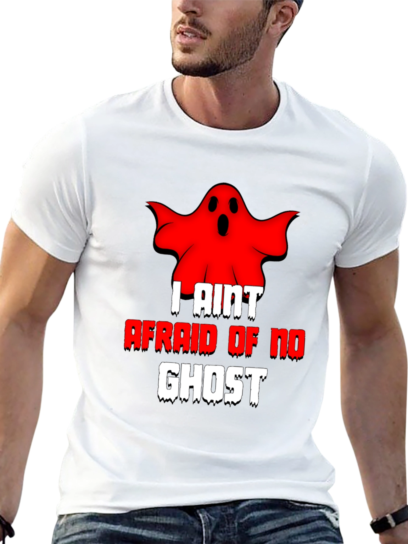 I Aint Afraid of No Ghost T-Shirt - Black