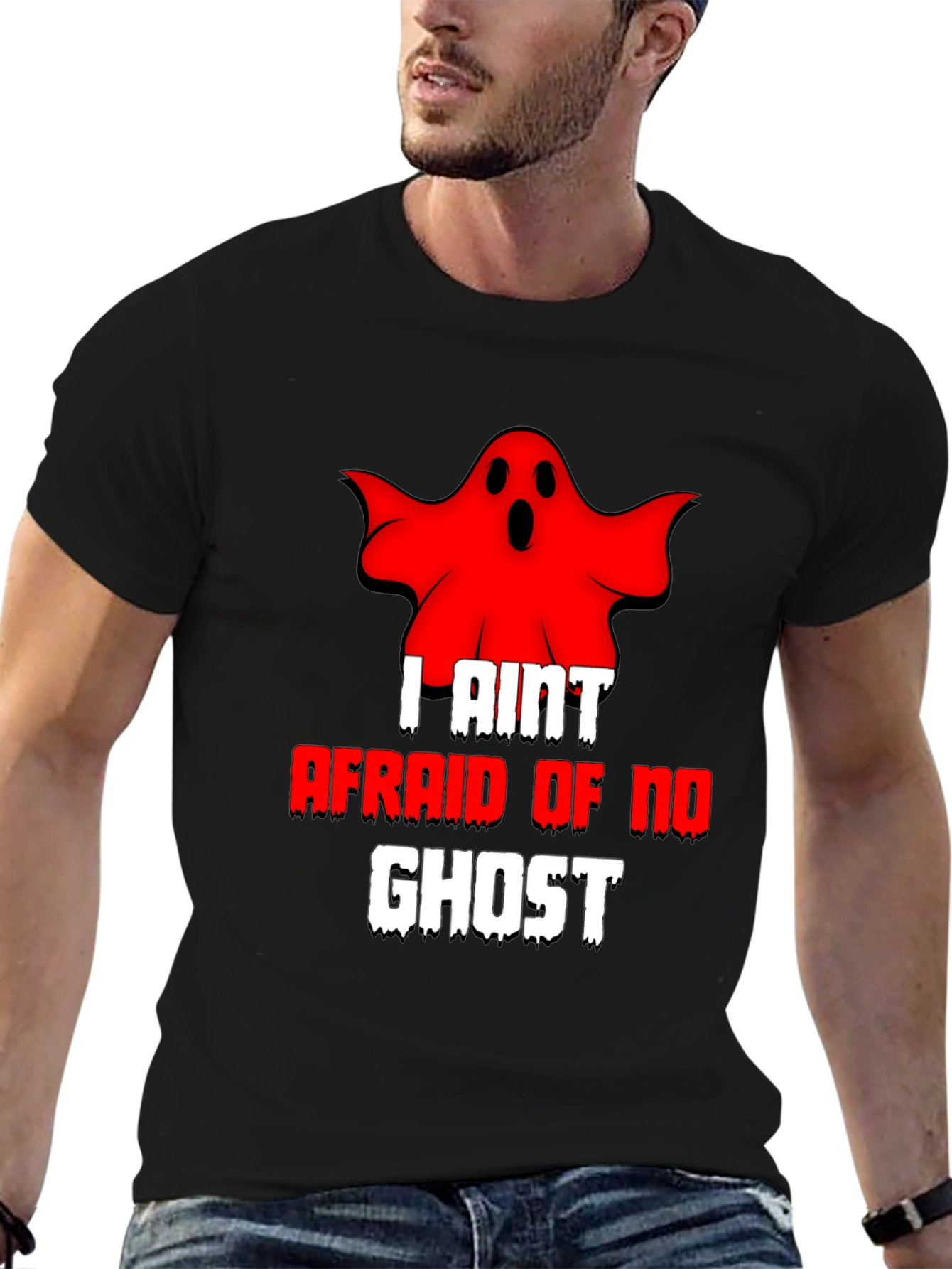 I Aint Afraid of No Ghost T-Shirt - Black