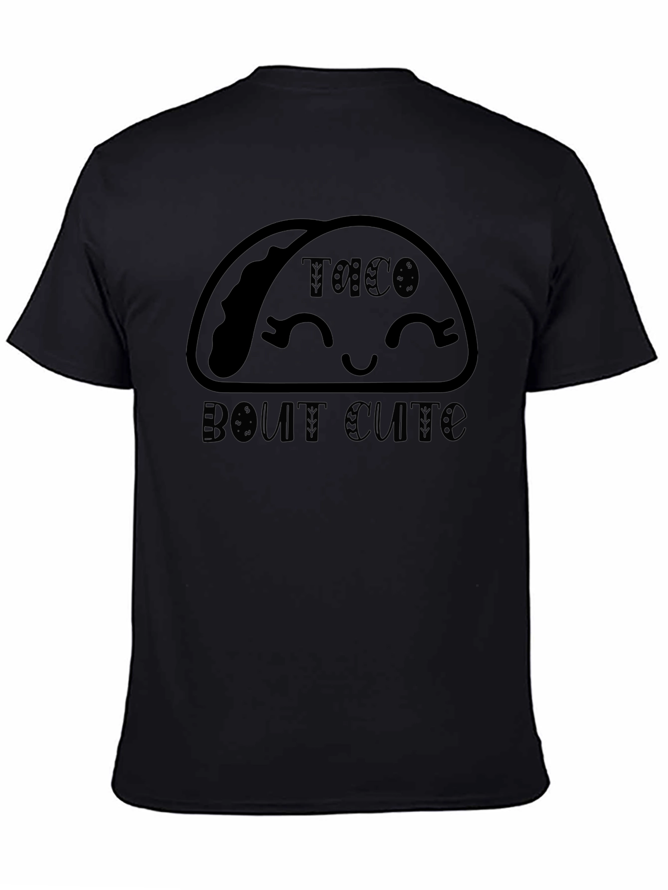 Taco Bout Cute Black T-Shirt