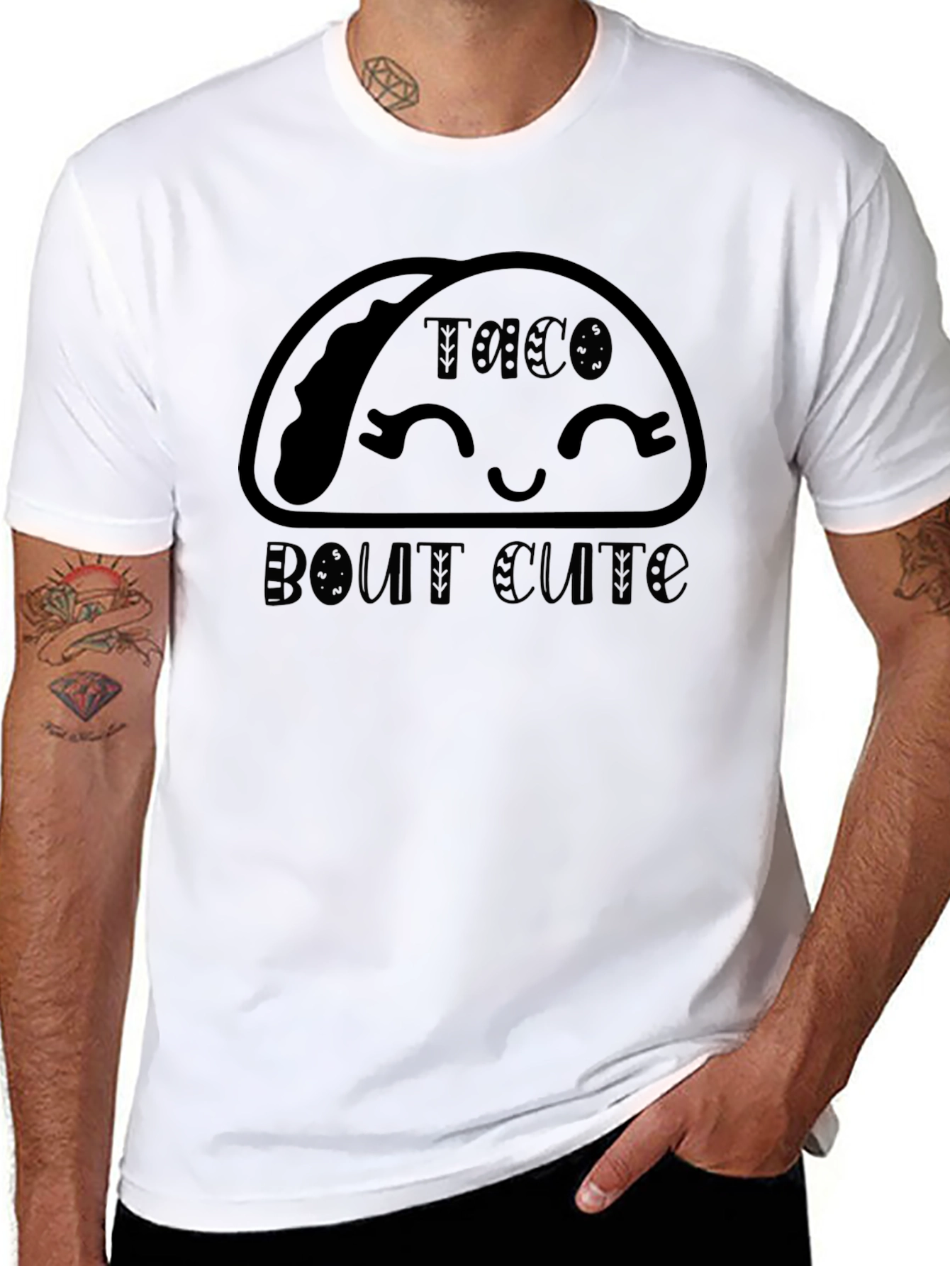 Taco Bout Cute Black T-Shirt