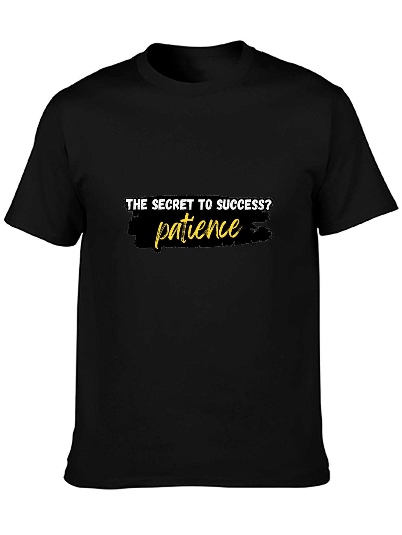 Patience is the Key T-Shirt - Stylish Black Tee
