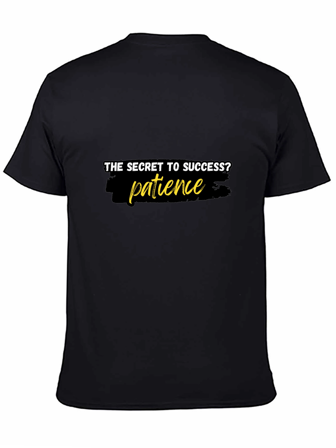 Patience is the Key T-Shirt - Stylish Black Tee