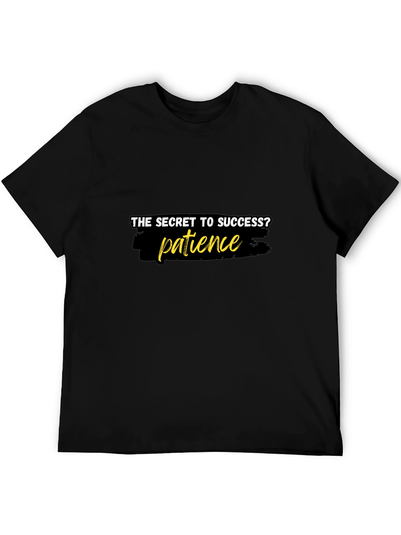 Patience is the Key T-Shirt - Stylish Black Tee
