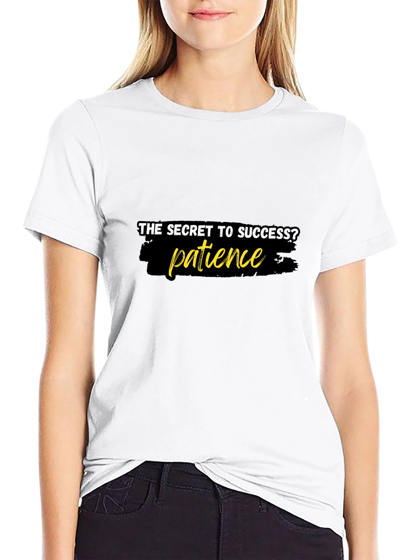 Patience is the Key T-Shirt - Stylish Black Tee