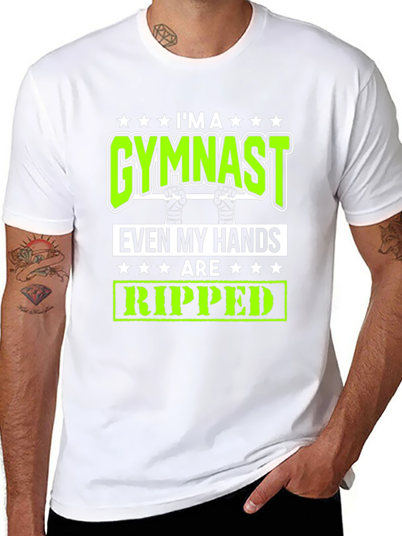 Gymnast Ripped Hands T-Shirt Gym Sports