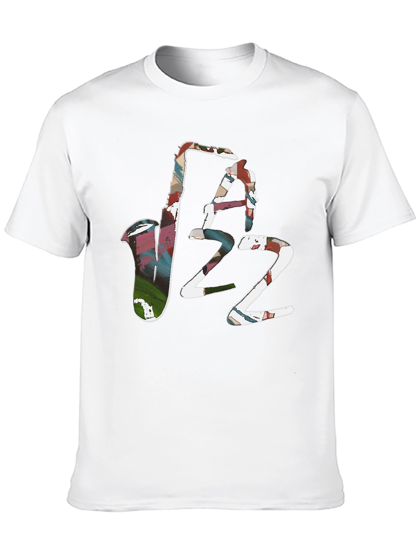 Abstract Jazz Graphic Tee - Black