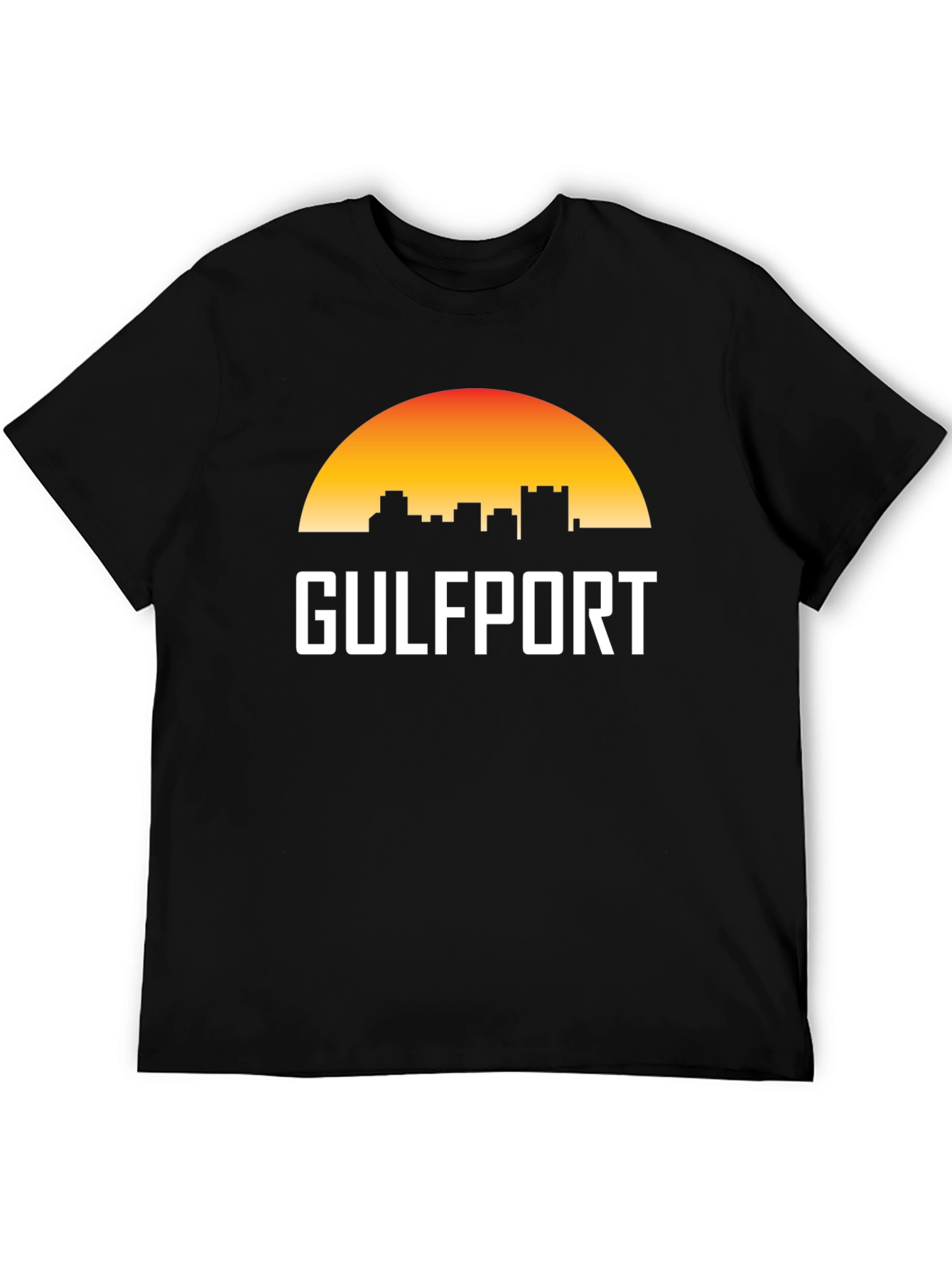 Gulfport Skyline T-Shirt - Sunset Cityscape Tee