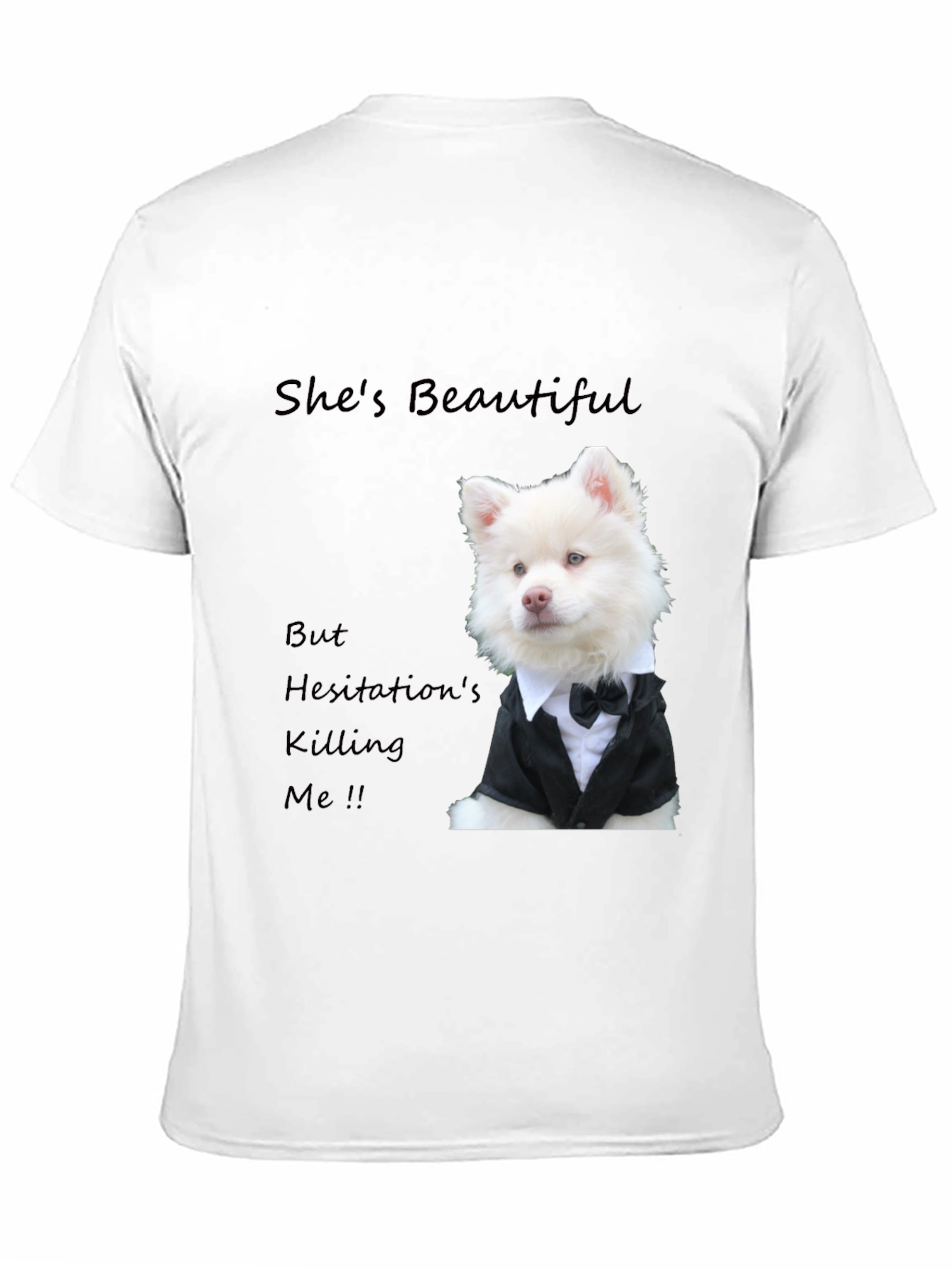 Stylish Dog T-Shirt - Shes Beautiful Graphic Tee