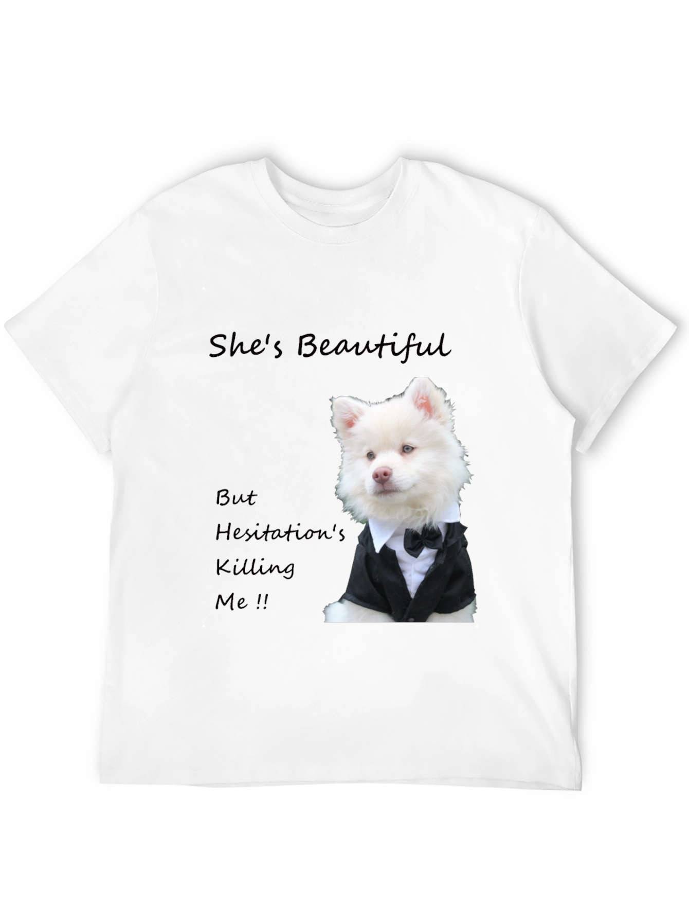 Stylish Dog T-Shirt - Shes Beautiful Graphic Tee