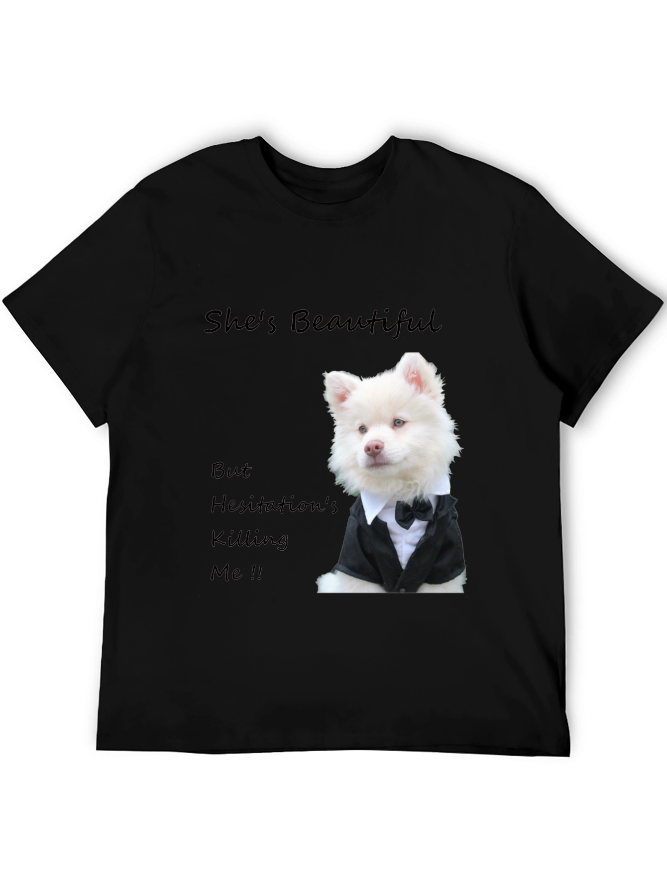 Stylish Dog T-Shirt - Shes Beautiful Graphic Tee