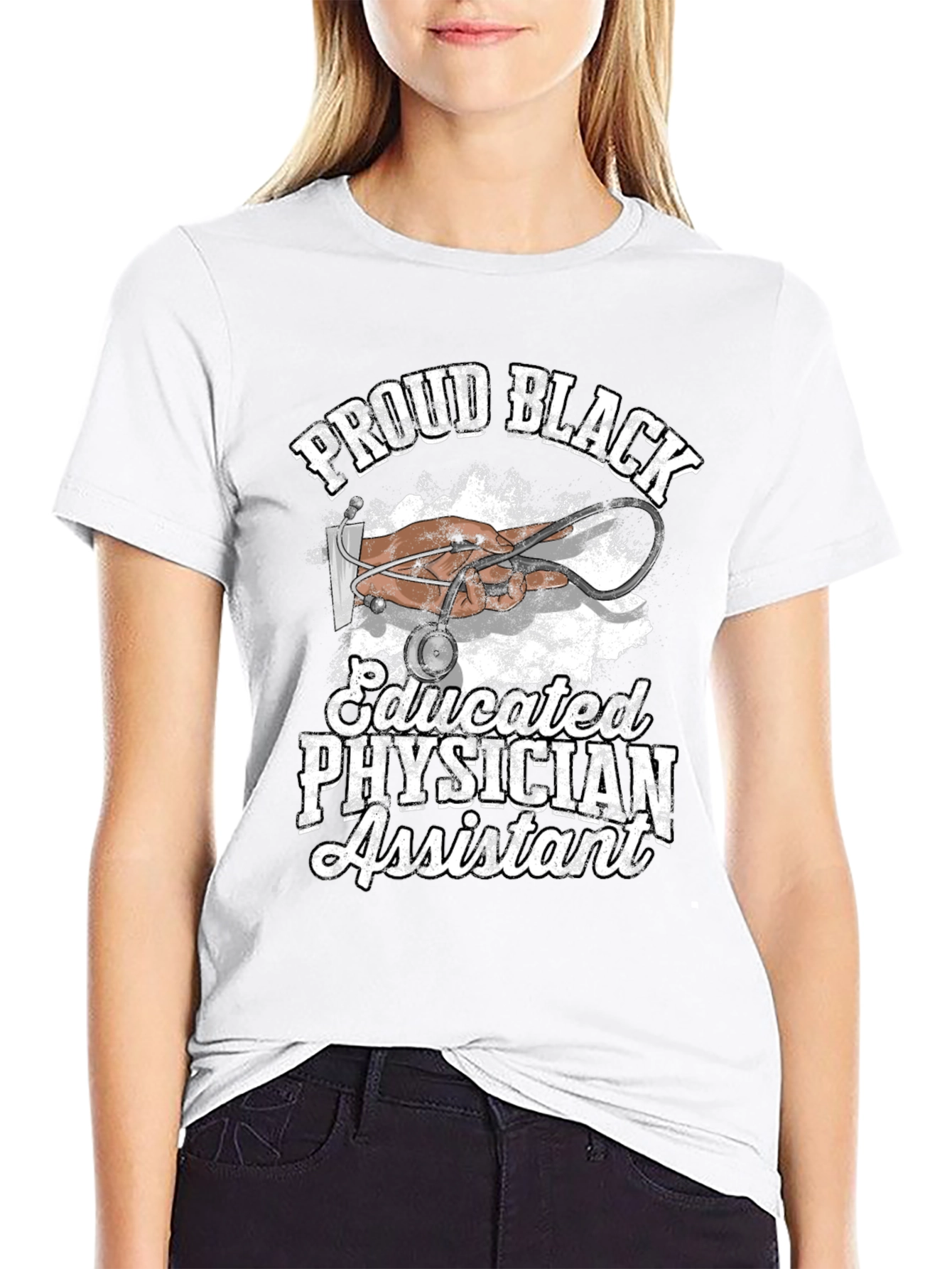 Proud Black Educated Physician Assistant T-Shirt