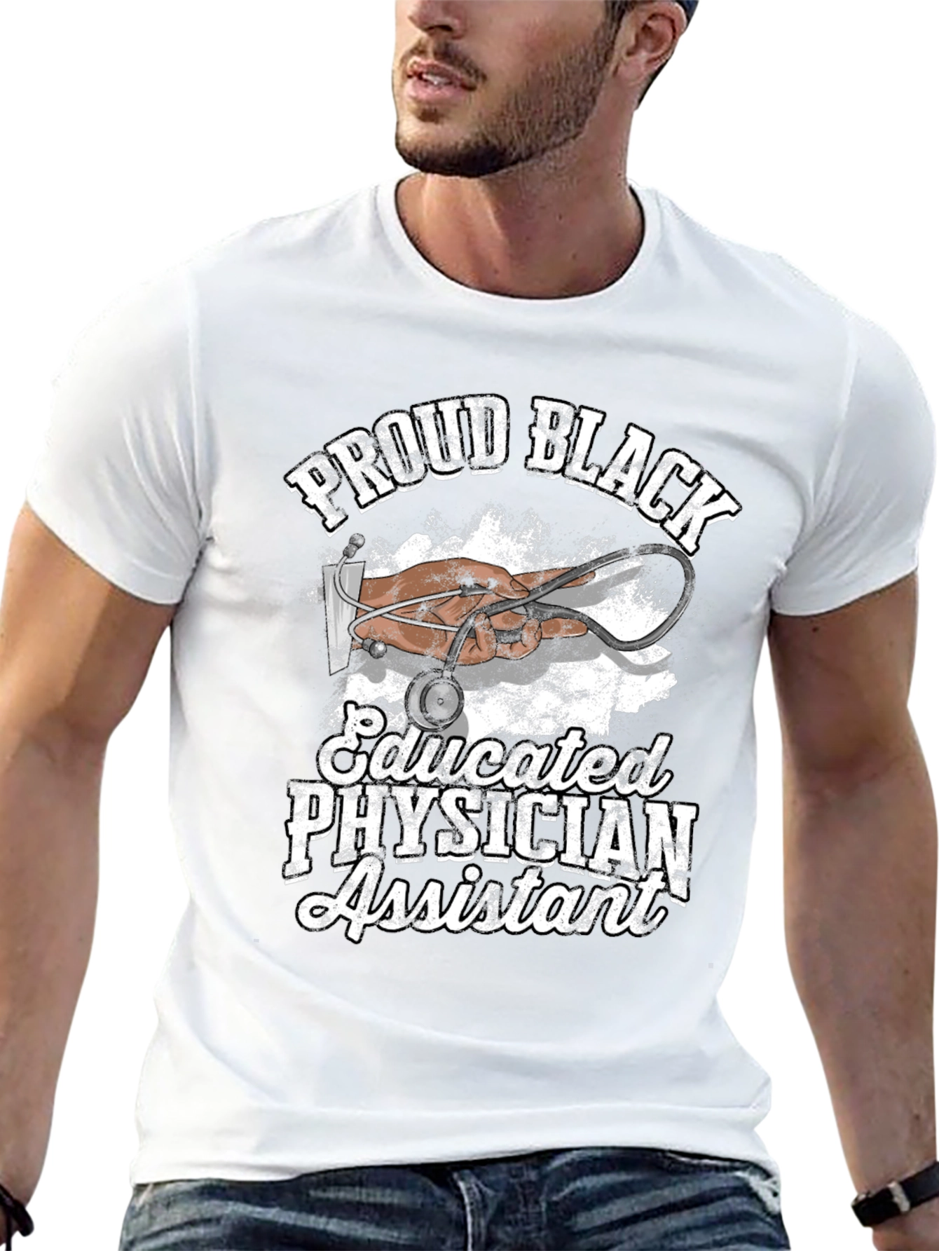 Proud Black Educated Physician Assistant T-Shirt