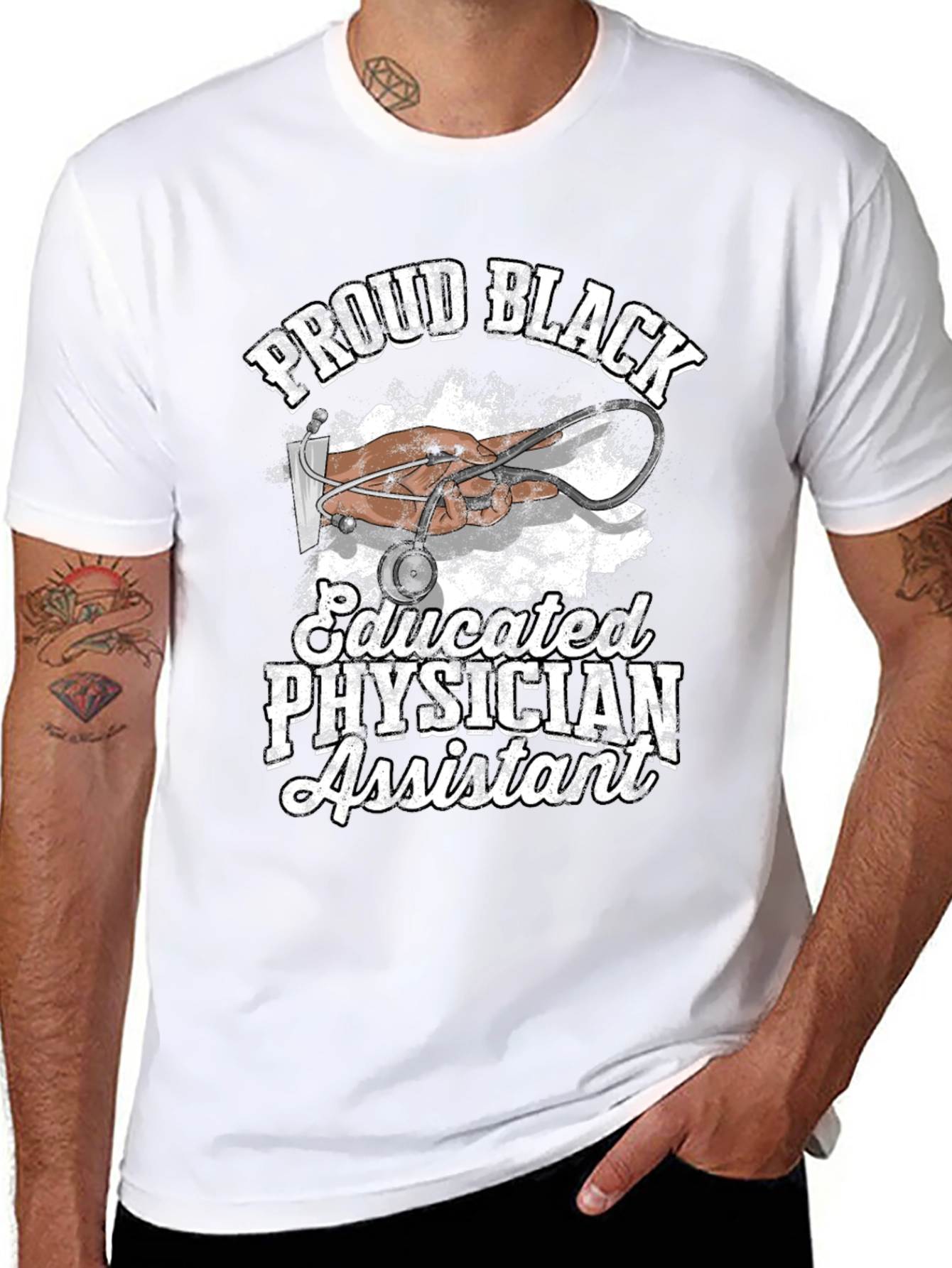 Proud Black Educated Physician Assistant T-Shirt