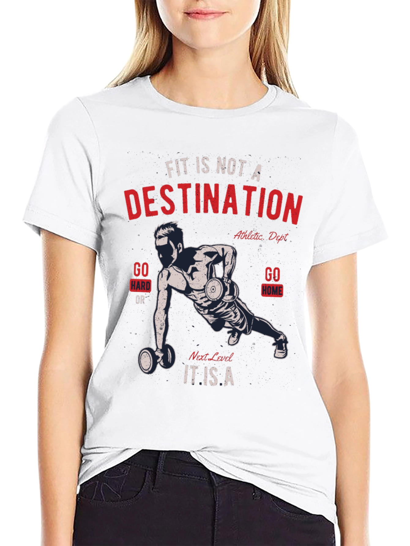 Fitness Motivation T-Shirt - Destination Graphic Tee