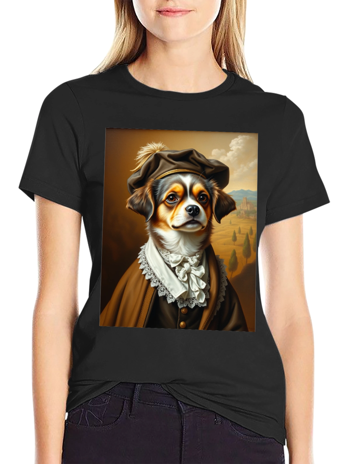 Dog Renaissance Portrait T-Shirt
