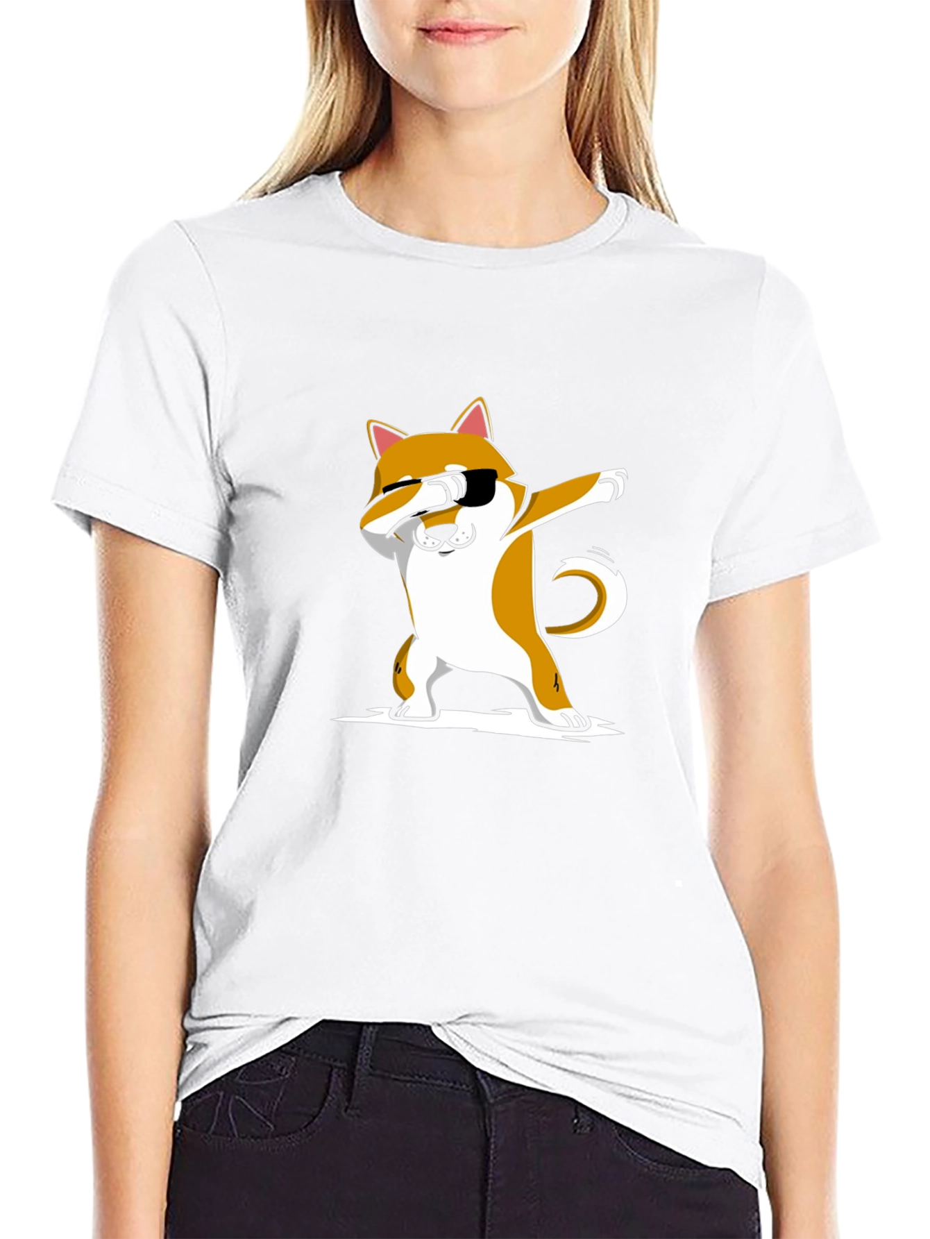 Dabbing Dog T-Shirt - Shiba Inu Dab Dance Tee