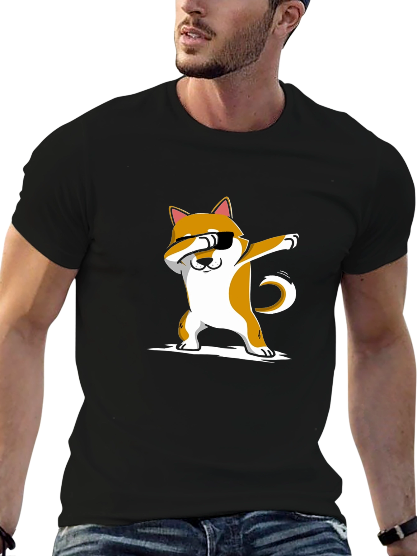 Dabbing Dog T-Shirt - Shiba Inu Dab Dance Tee