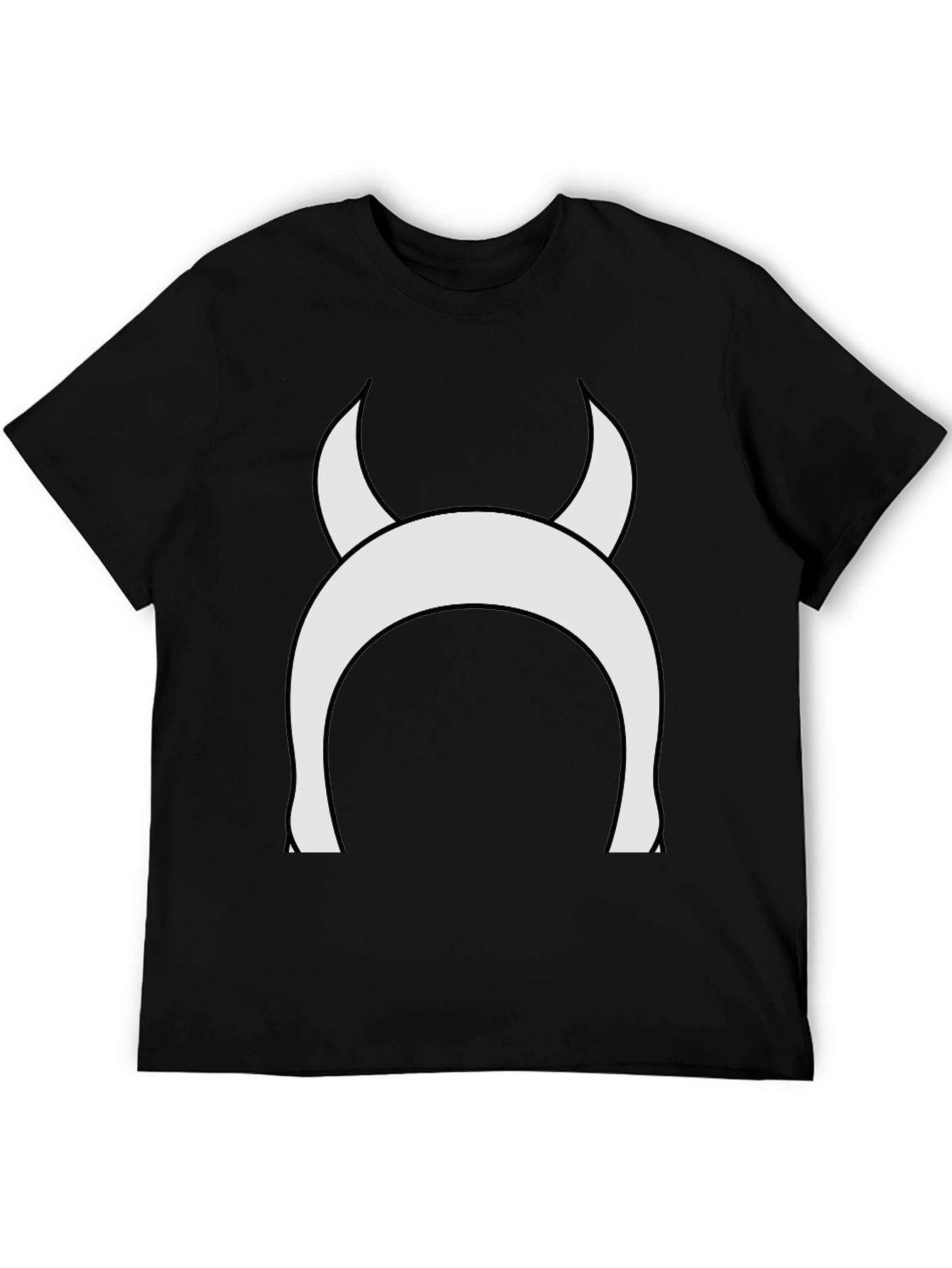 Devil Horns Graphic Tee - Black Cotton T-Shirt