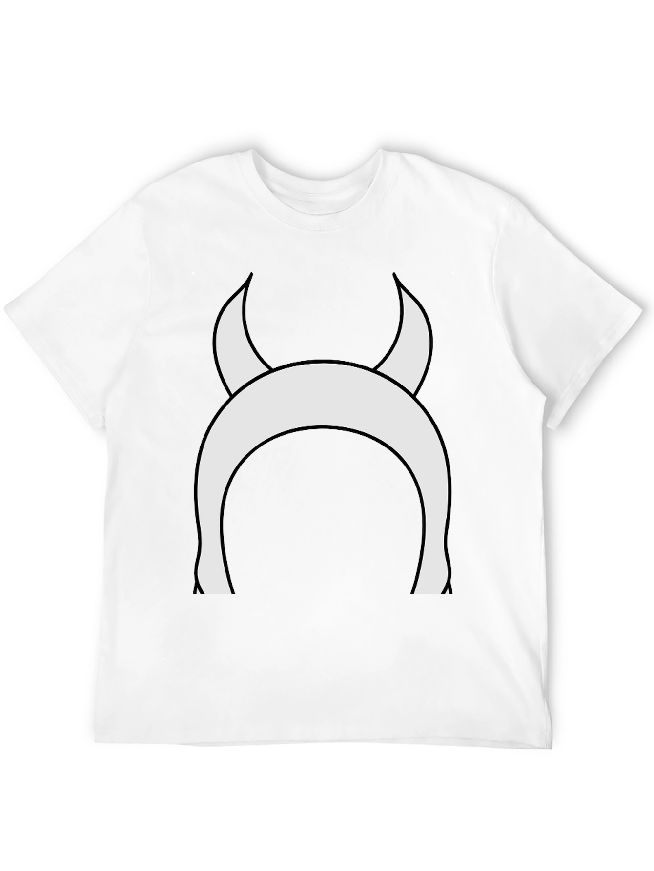 Devil Horns Graphic Tee - Black Cotton T-Shirt