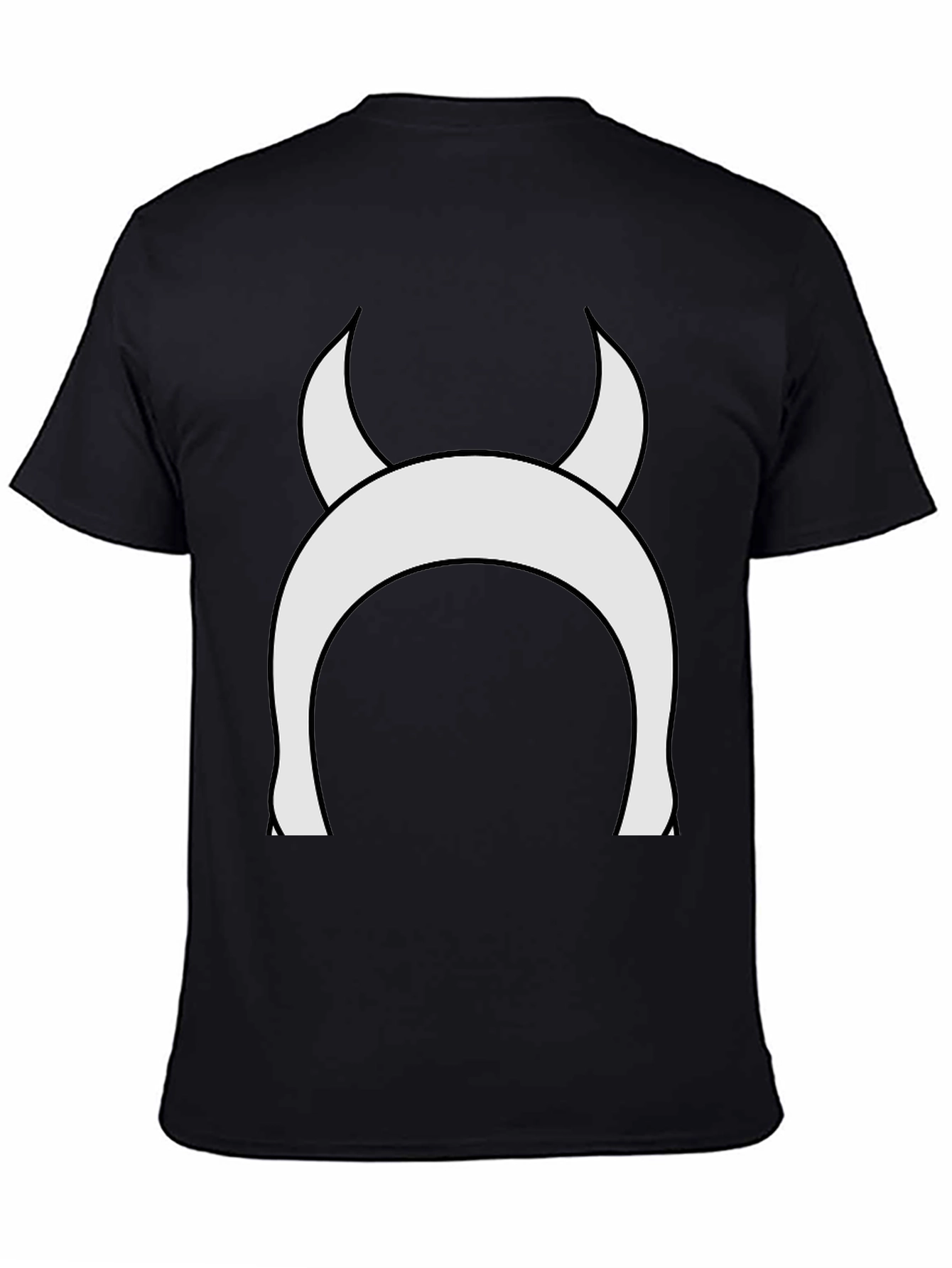 Devil Horns Graphic Tee - Black Cotton T-Shirt