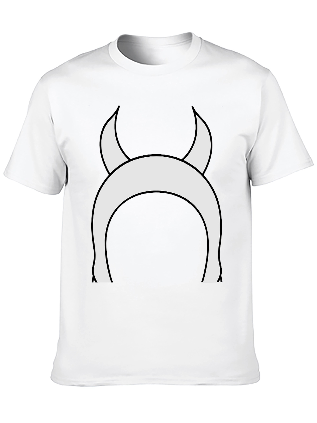 Devil Horns Graphic Tee - Black Cotton T-Shirt
