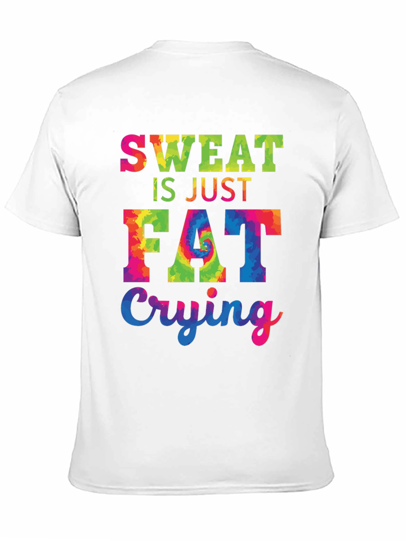 Sweat is Just Fat Crying Black T-Shirt