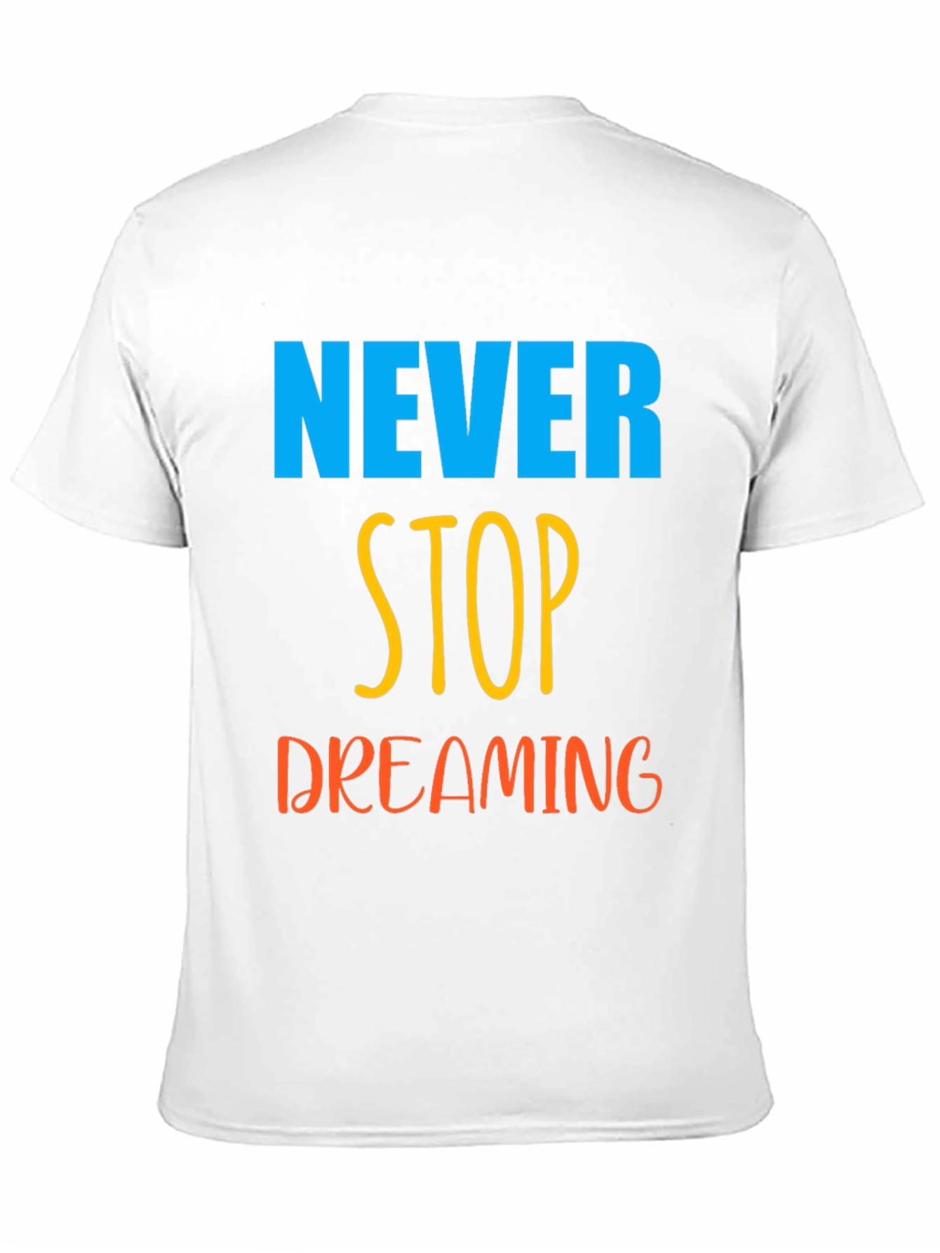 Never Stop Dreaming Black Graphic Tee