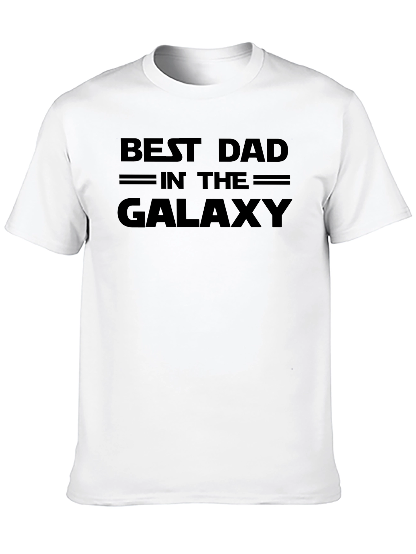 Best Dad in the Galaxy - Mens Black T-Shirt