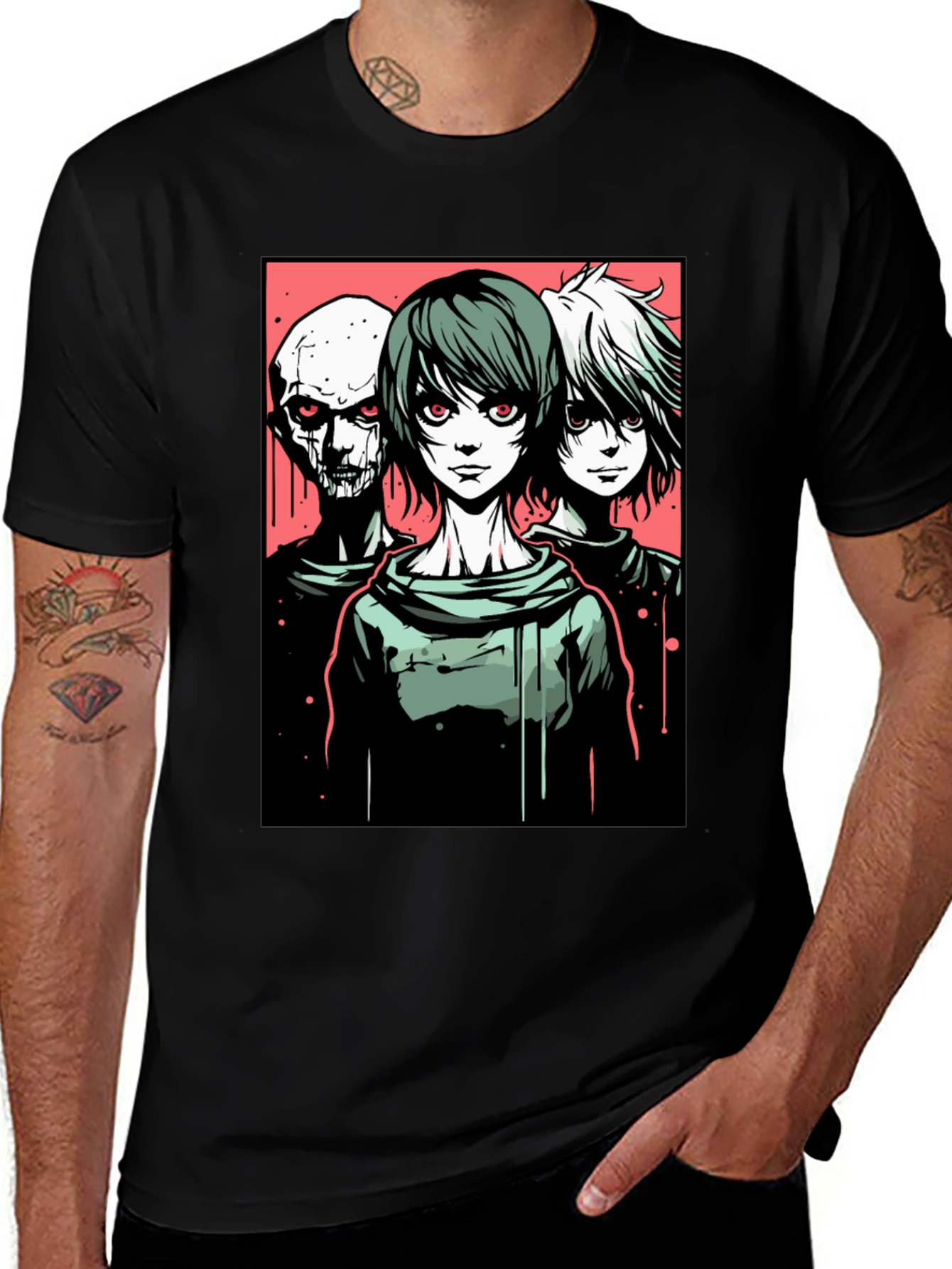 Death Note Anime Graphic Black T-Shirt