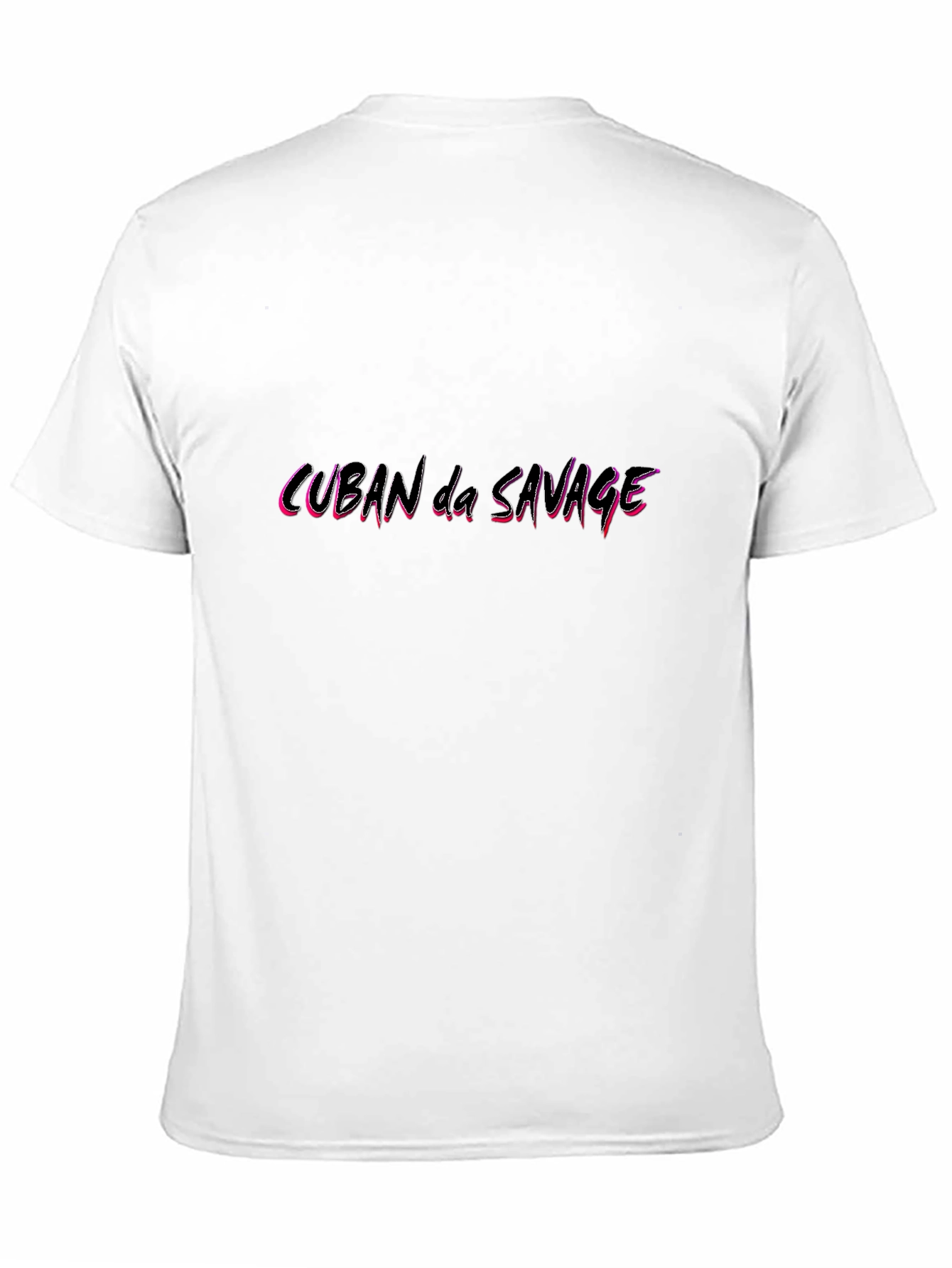 Cuban da Savage Graphic Tee - Black Cotton T-Shirt