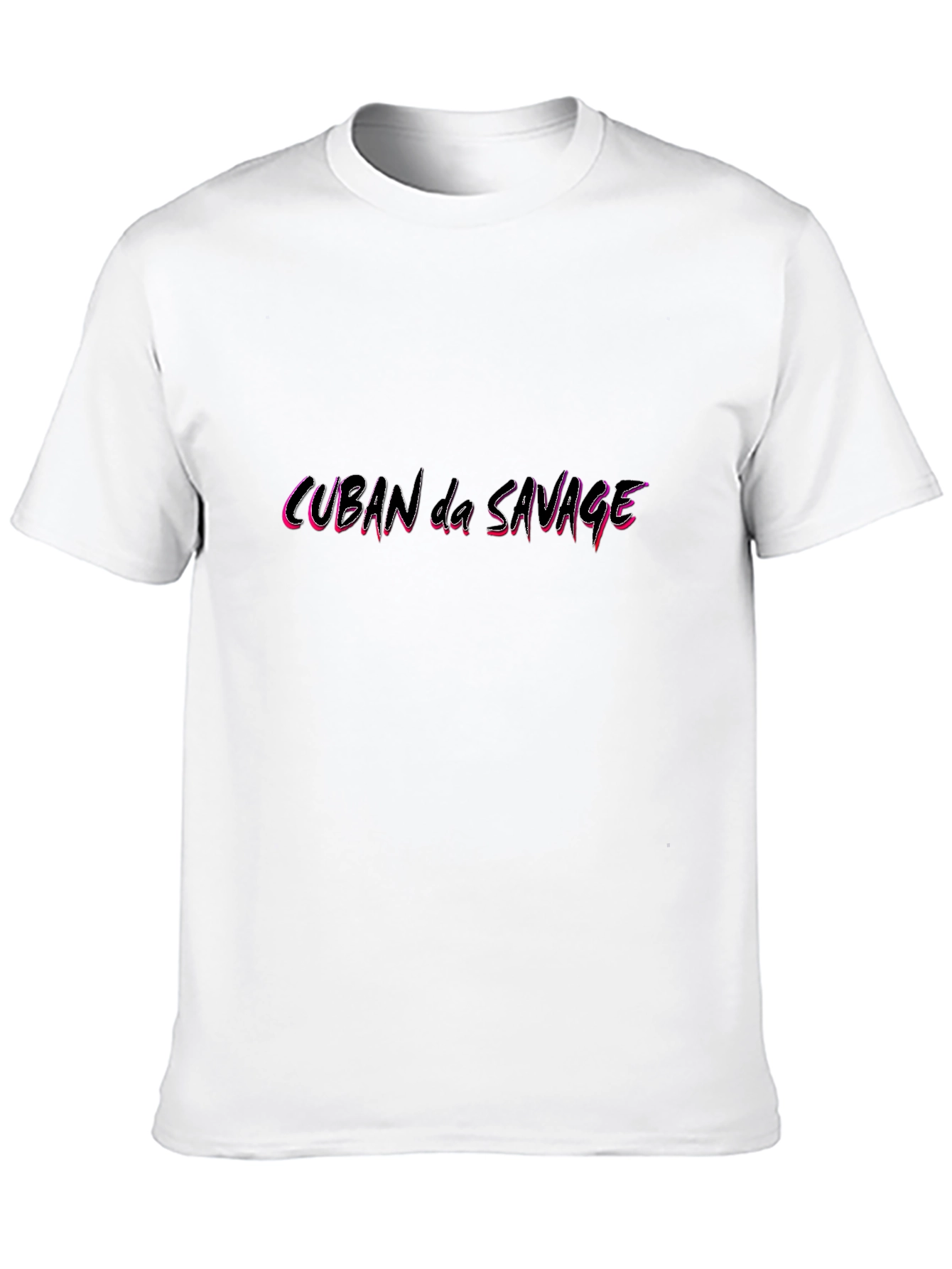 Cuban da Savage Graphic Tee - Black Cotton T-Shirt