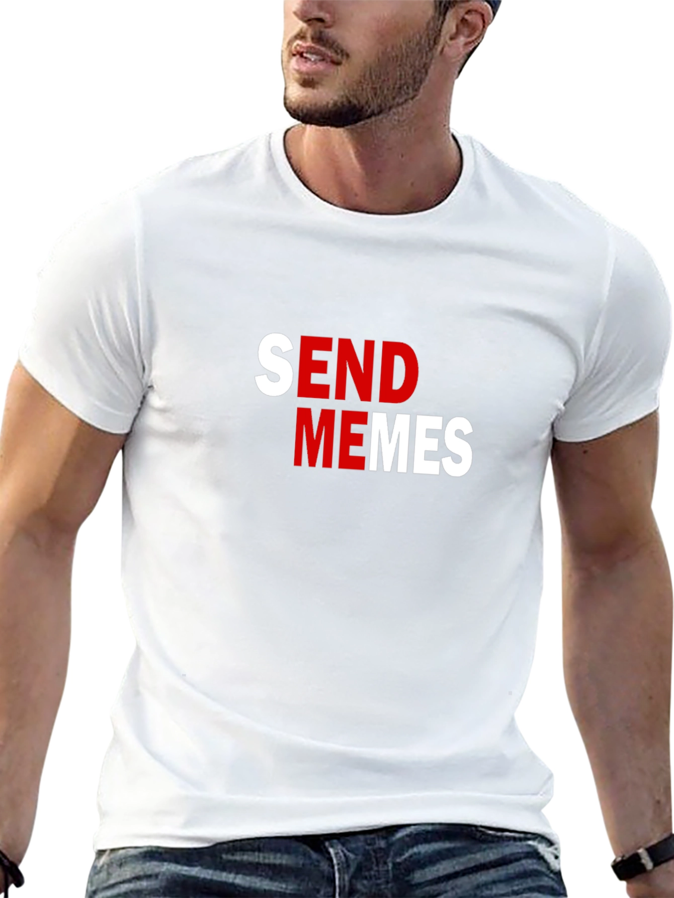 Send Memes Black Graphic Tee - Funny Slogan T-Shirt