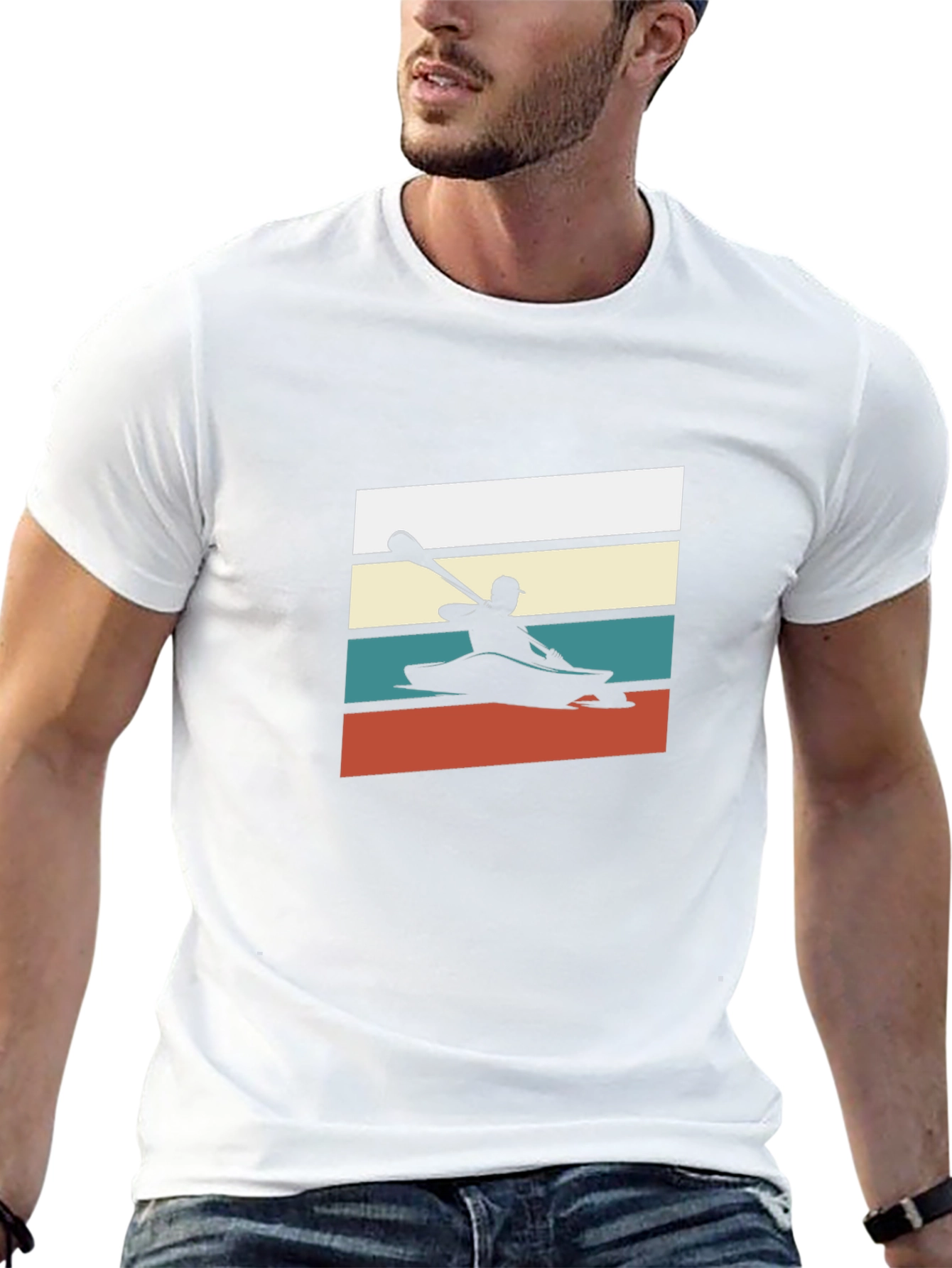 Retro Kayak Silhouette T-Shirt