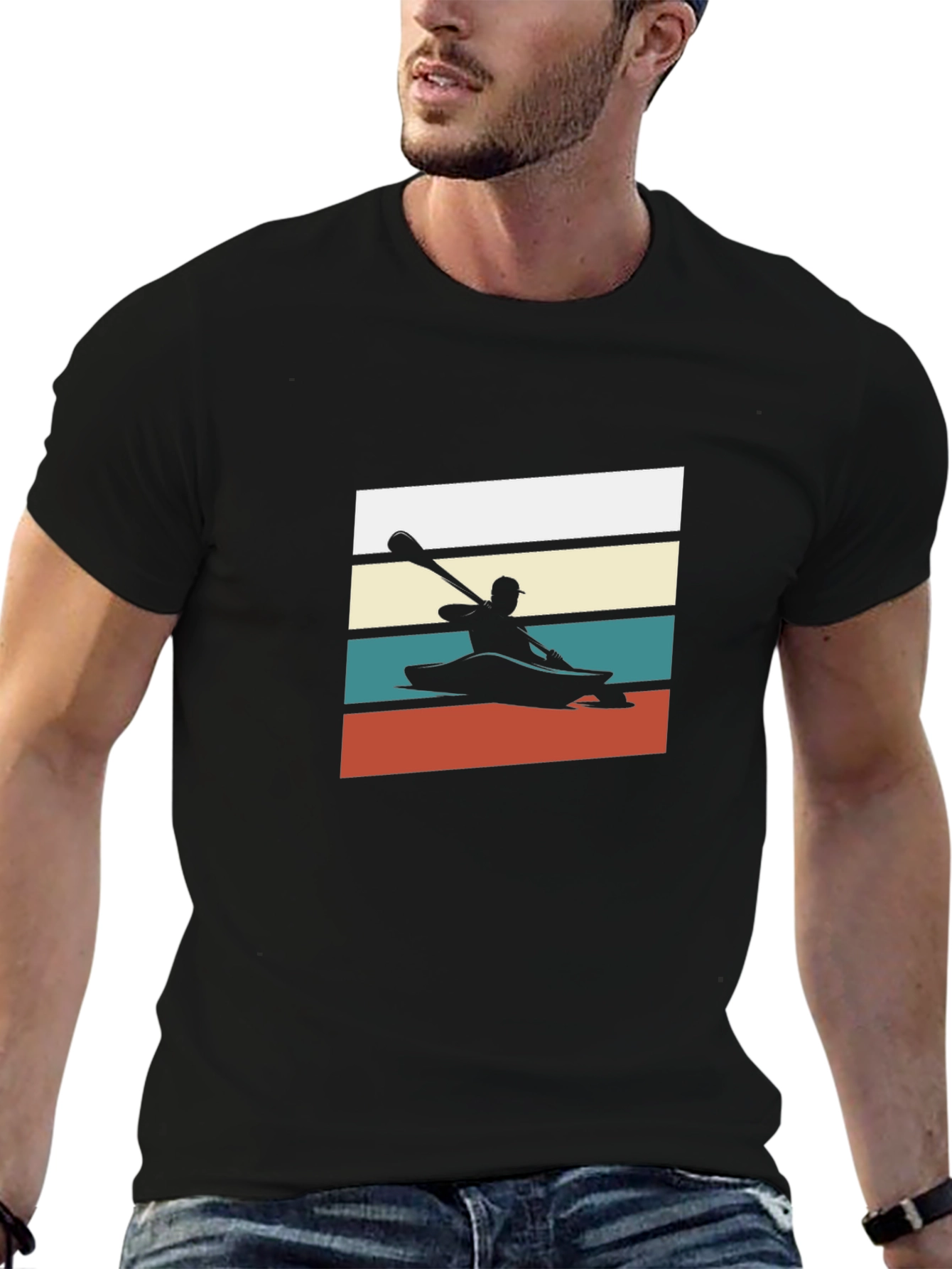 Retro Kayak Silhouette T-Shirt