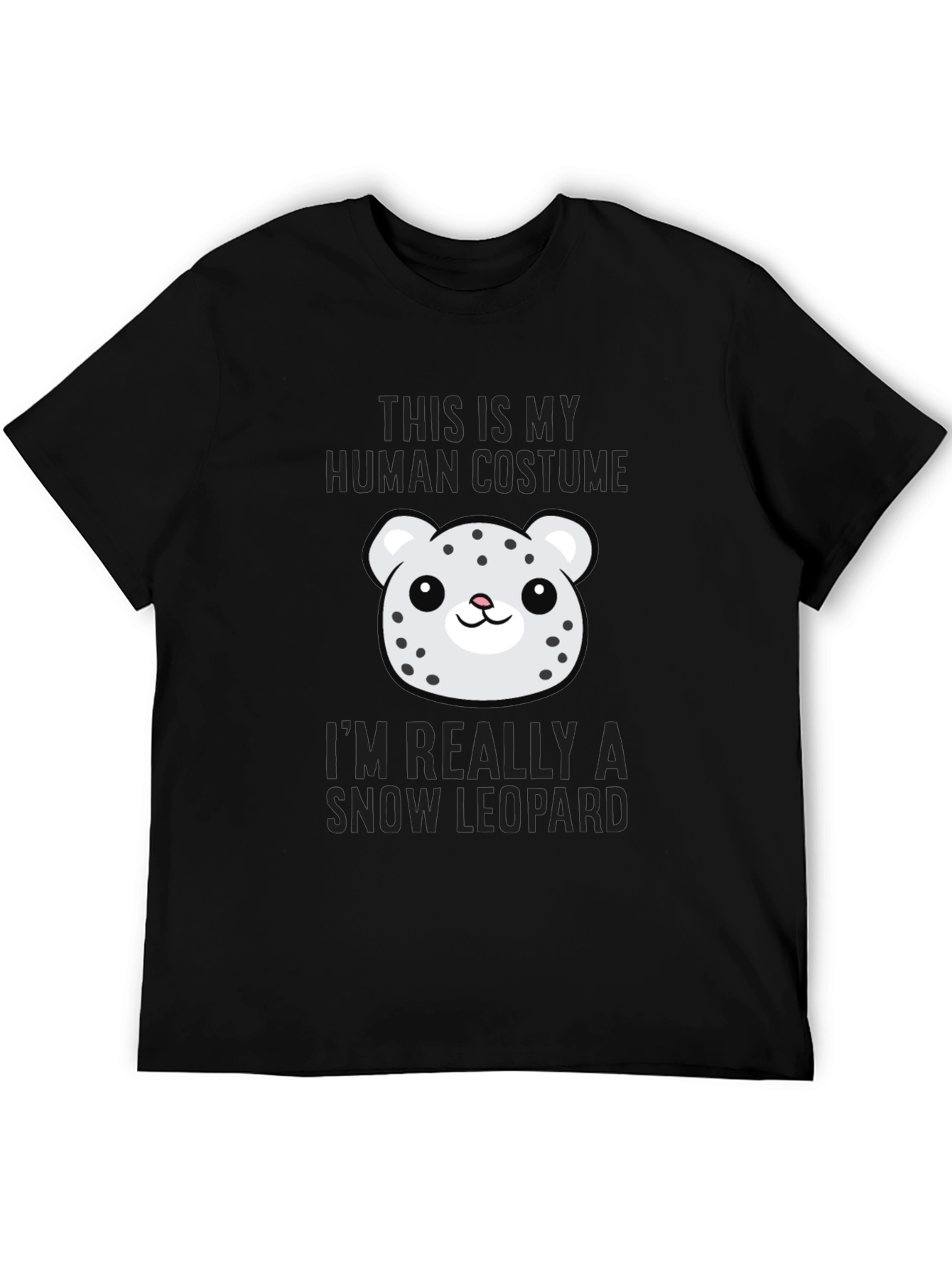 Human Costume Snow Leopard Graphic T-Shirt