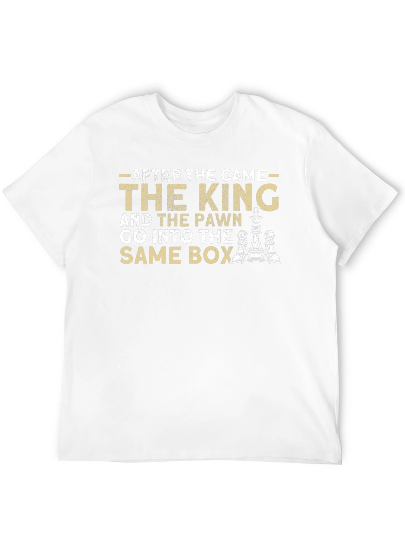 Chess King and Pawn Graphic T-Shirt