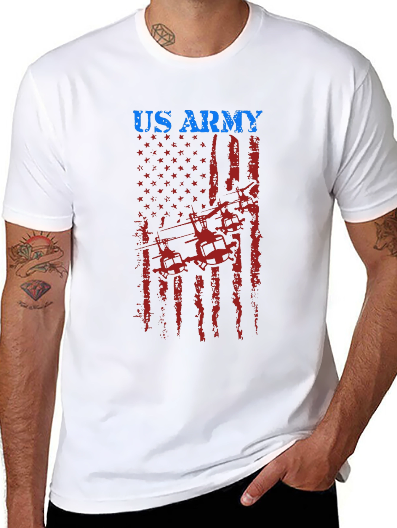 US Army Patriotic Graphic T-Shirt