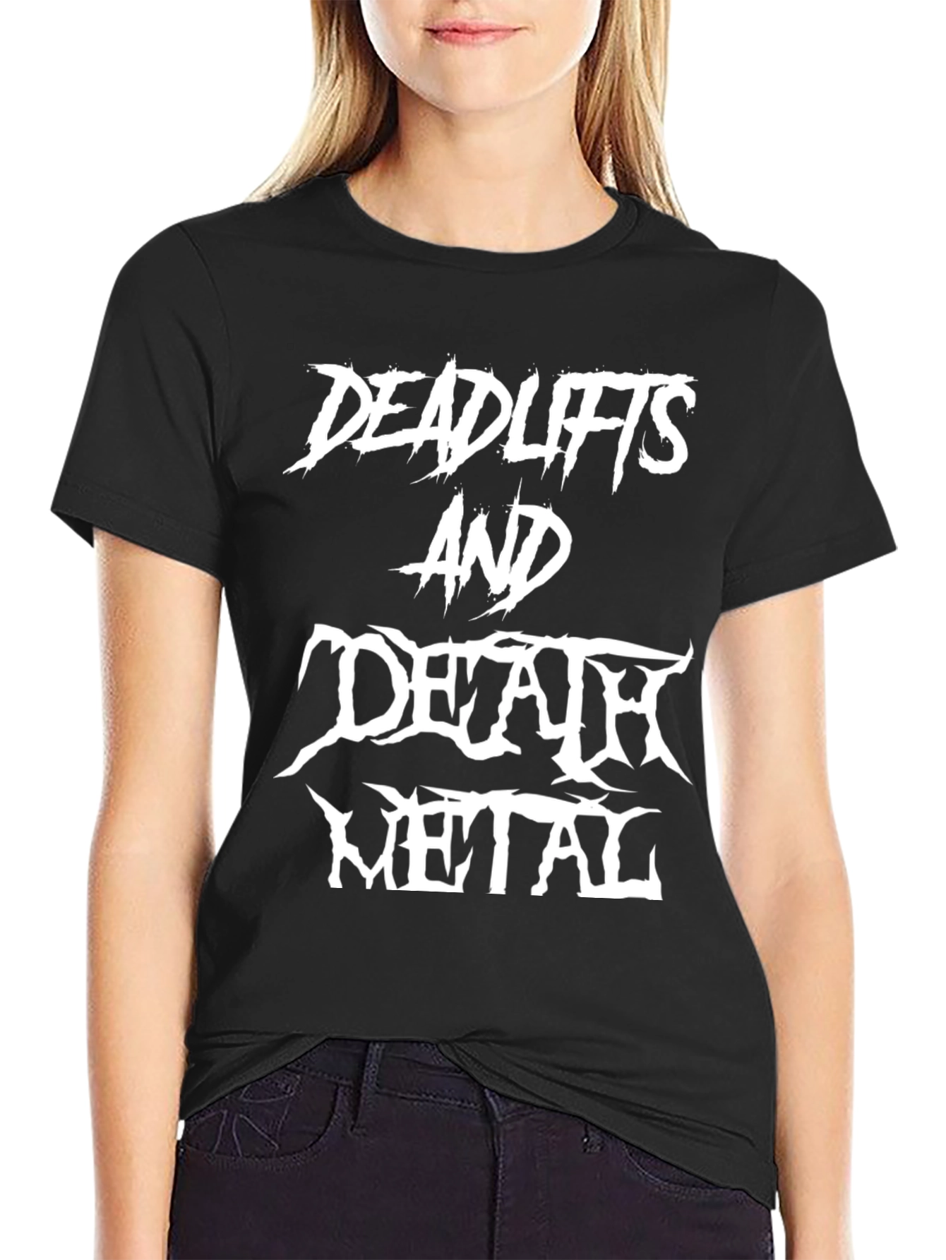 Deadlifts and Death Metal Black T-Shirt