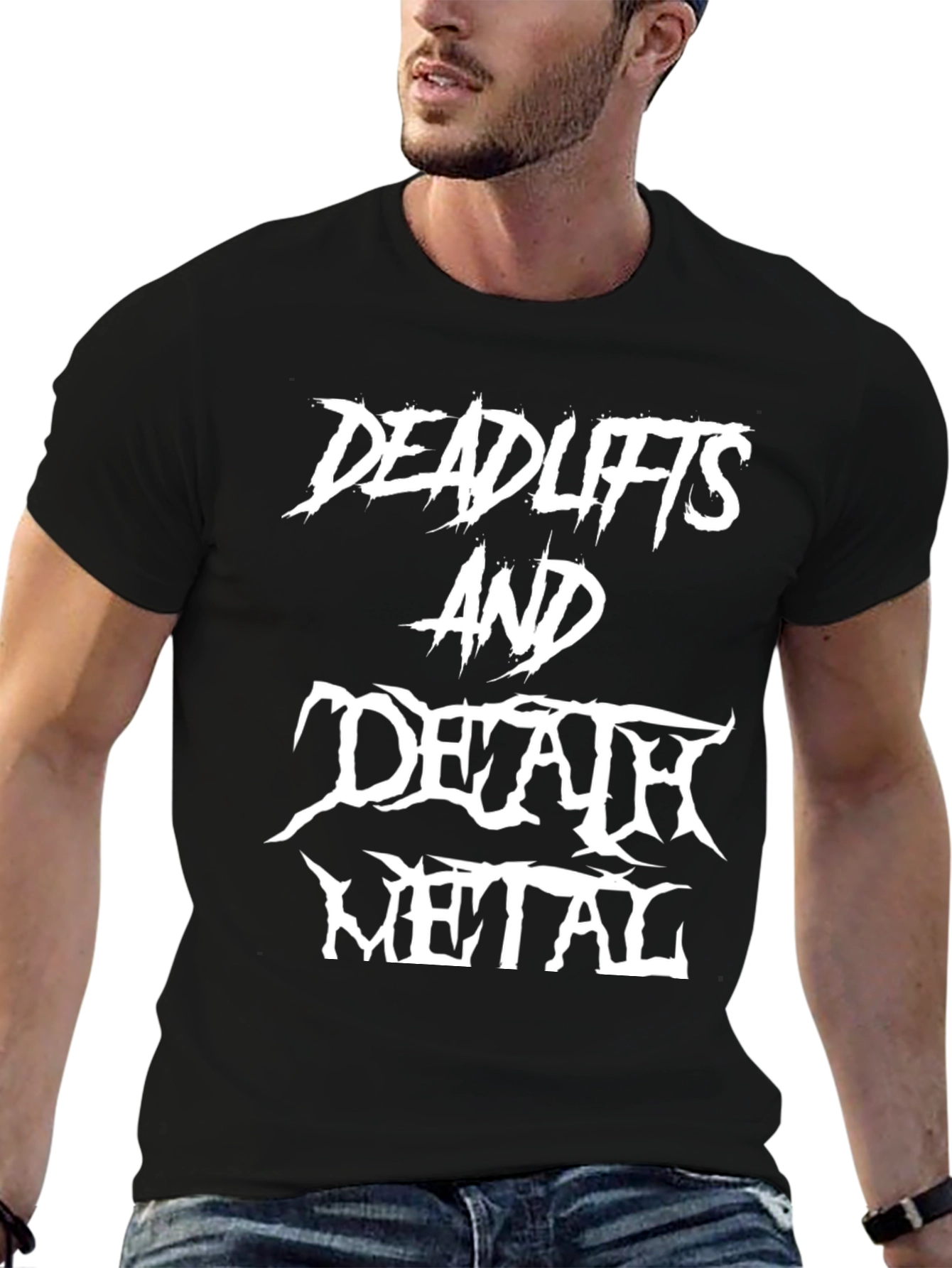 Deadlifts and Death Metal Black T-Shirt